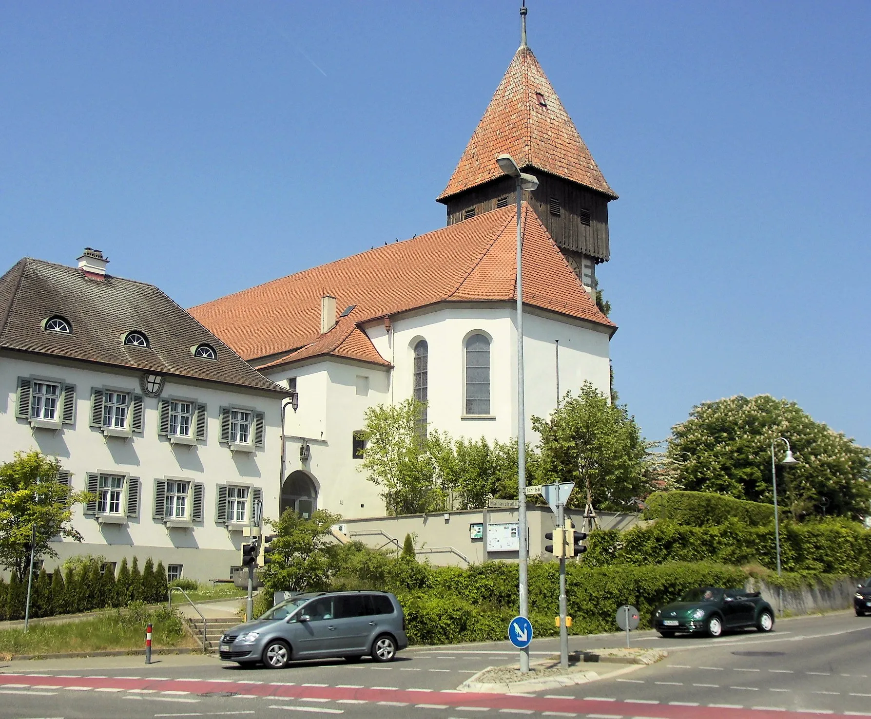 Photo showing: Südostseite der St. Georgskirche in Allmannsdorf, Stadt Konstanz