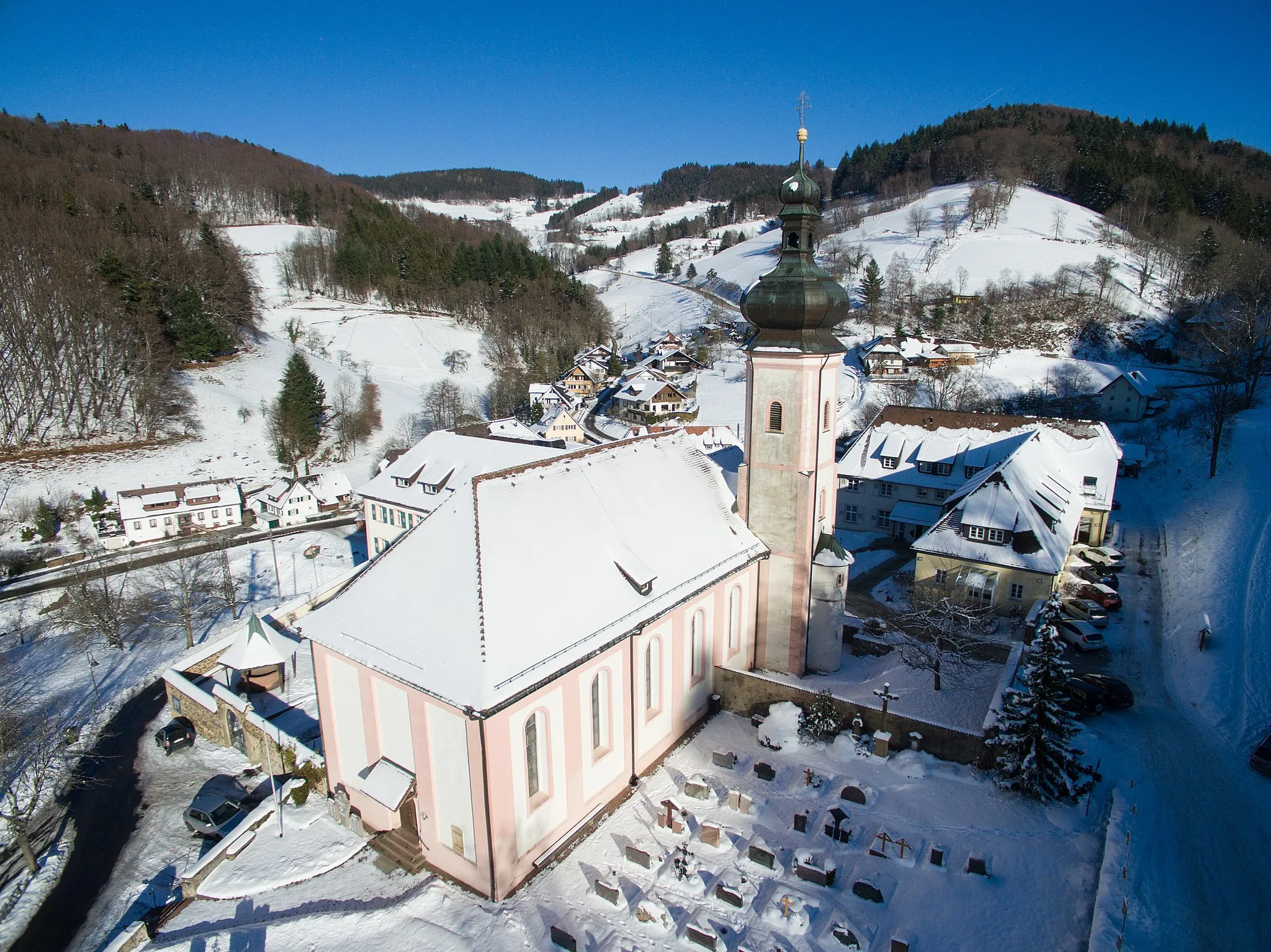 Photo showing: Luftbild St. Ulrich im Schwarzwald