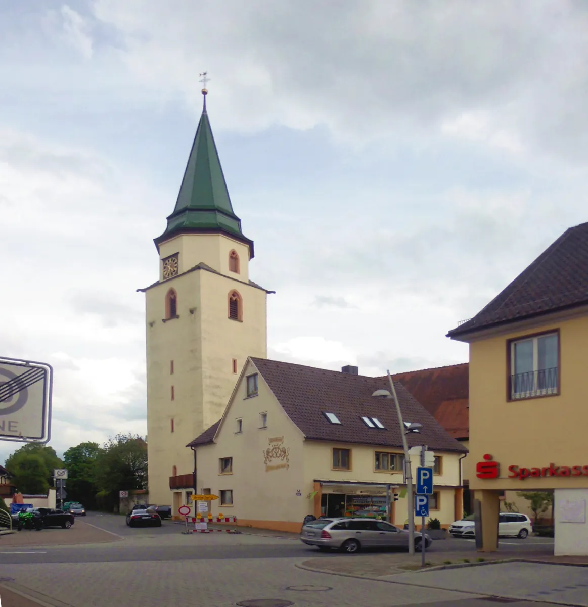 Photo showing: Turm der Stadtkirche St. Verena und Gallus in Hüfingen