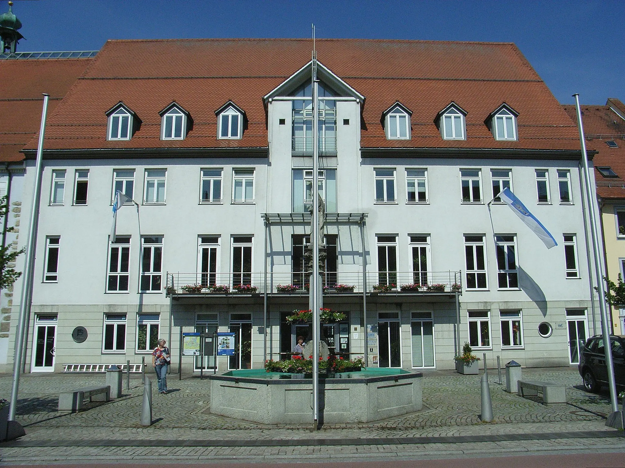 Photo showing: Dieses Bild zeigt das Rathaus in de:Hüfingen.