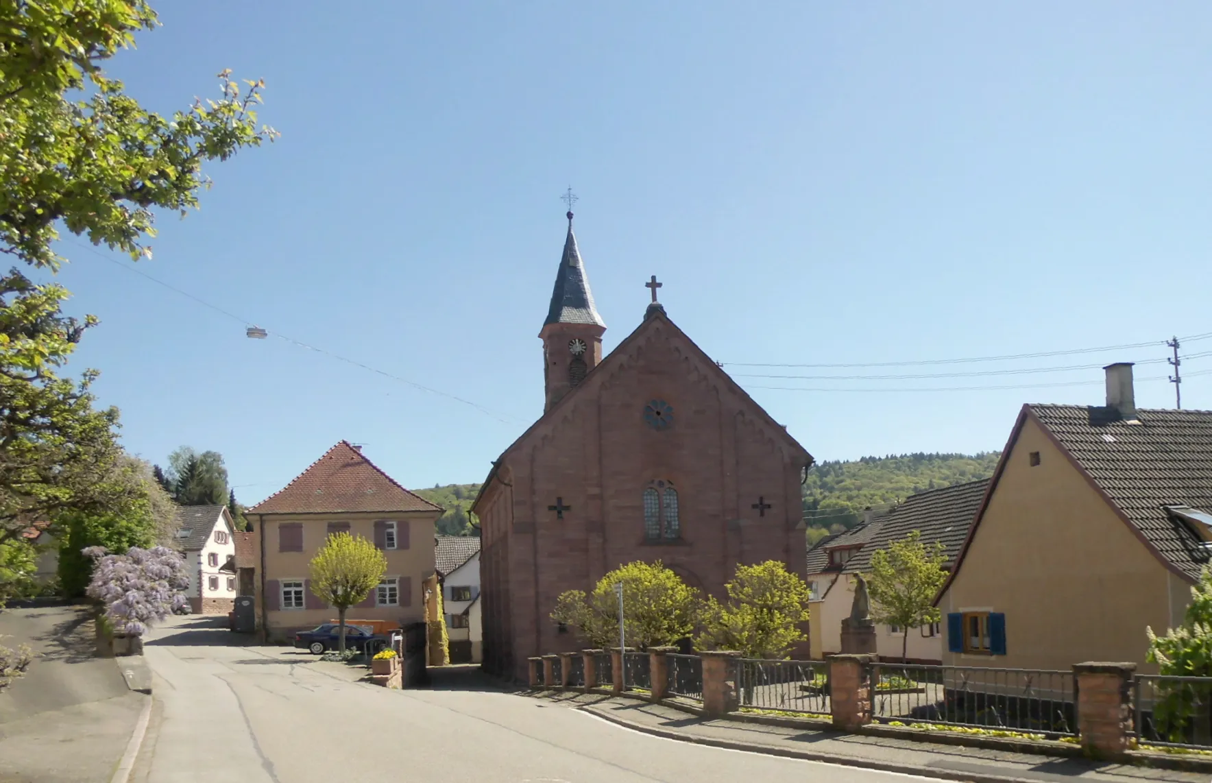 Photo showing: Markuskirche in Schmieheim, Gemeinde Kippenheim, Ortenaukreis, Baden-Württemberg