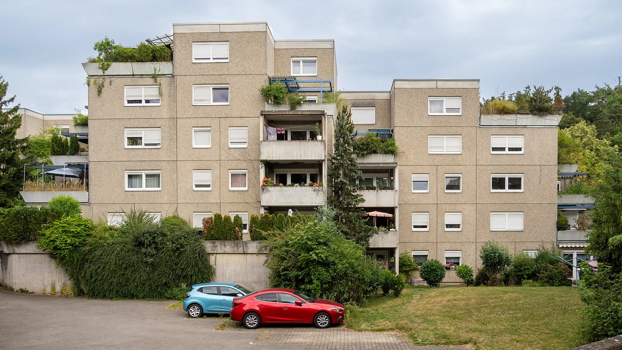 Photo showing: Plattenbauten an der Jakob-Burckhardt-Strasse in Konstanz