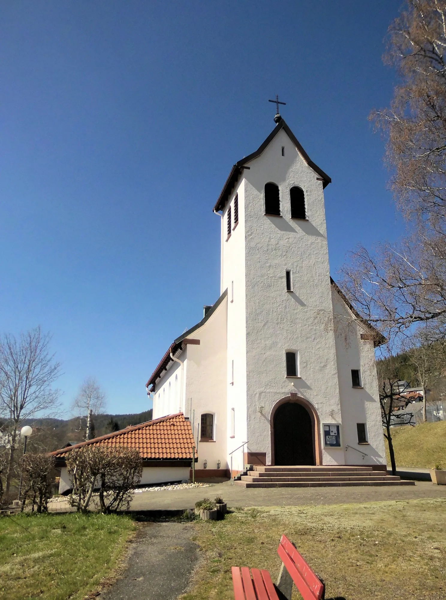 Photo showing: Christuskirche in Lenzkirch, Baden-Württemberg