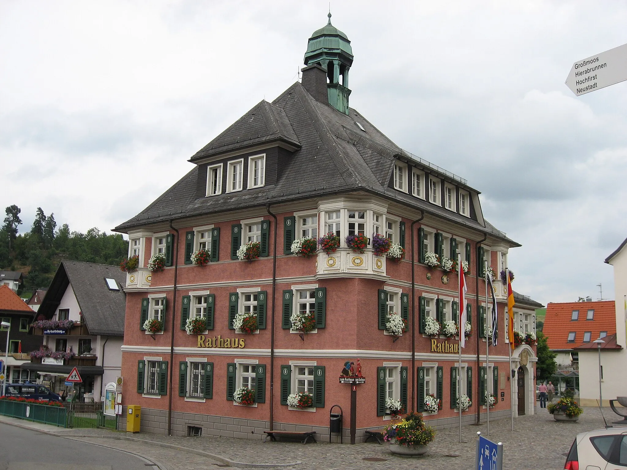 Photo showing: Town Hall in Lenzkirch, Baden-Württemberg, Germany