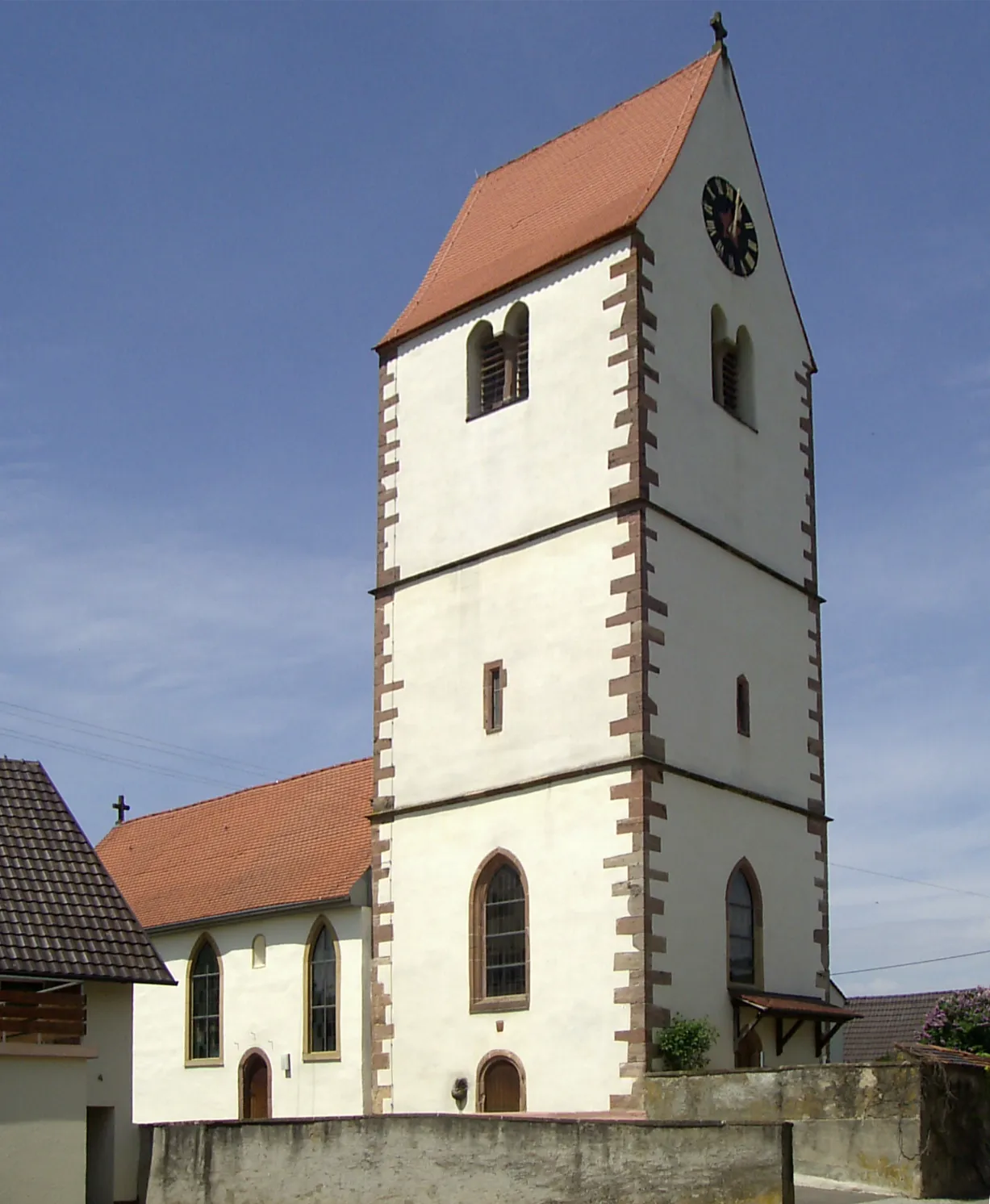 Photo showing: evangelische Kirche in Obereggenen