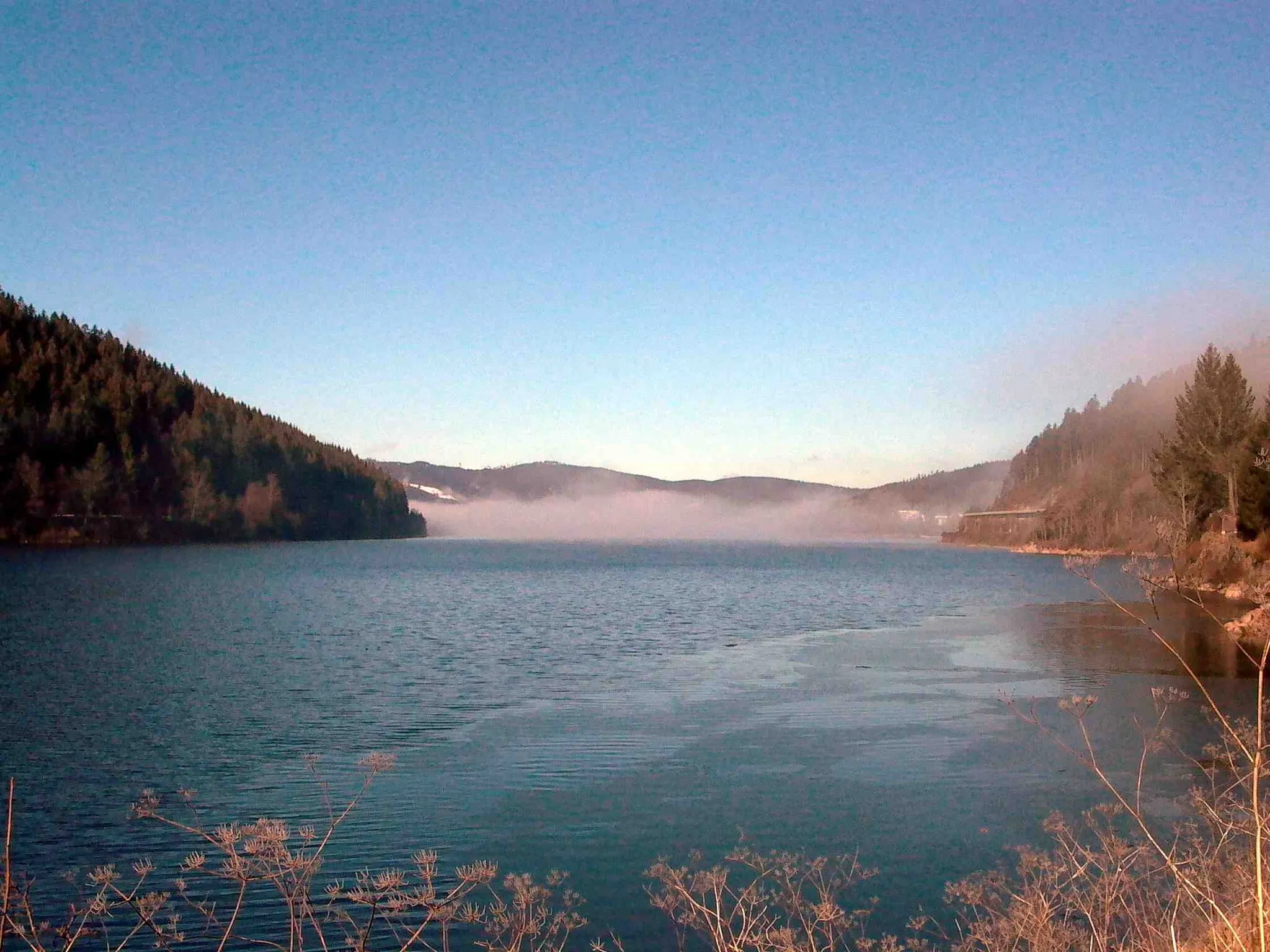 Photo showing: Der Schluchsee vom Seebrugger Bahnhof aus gesehen