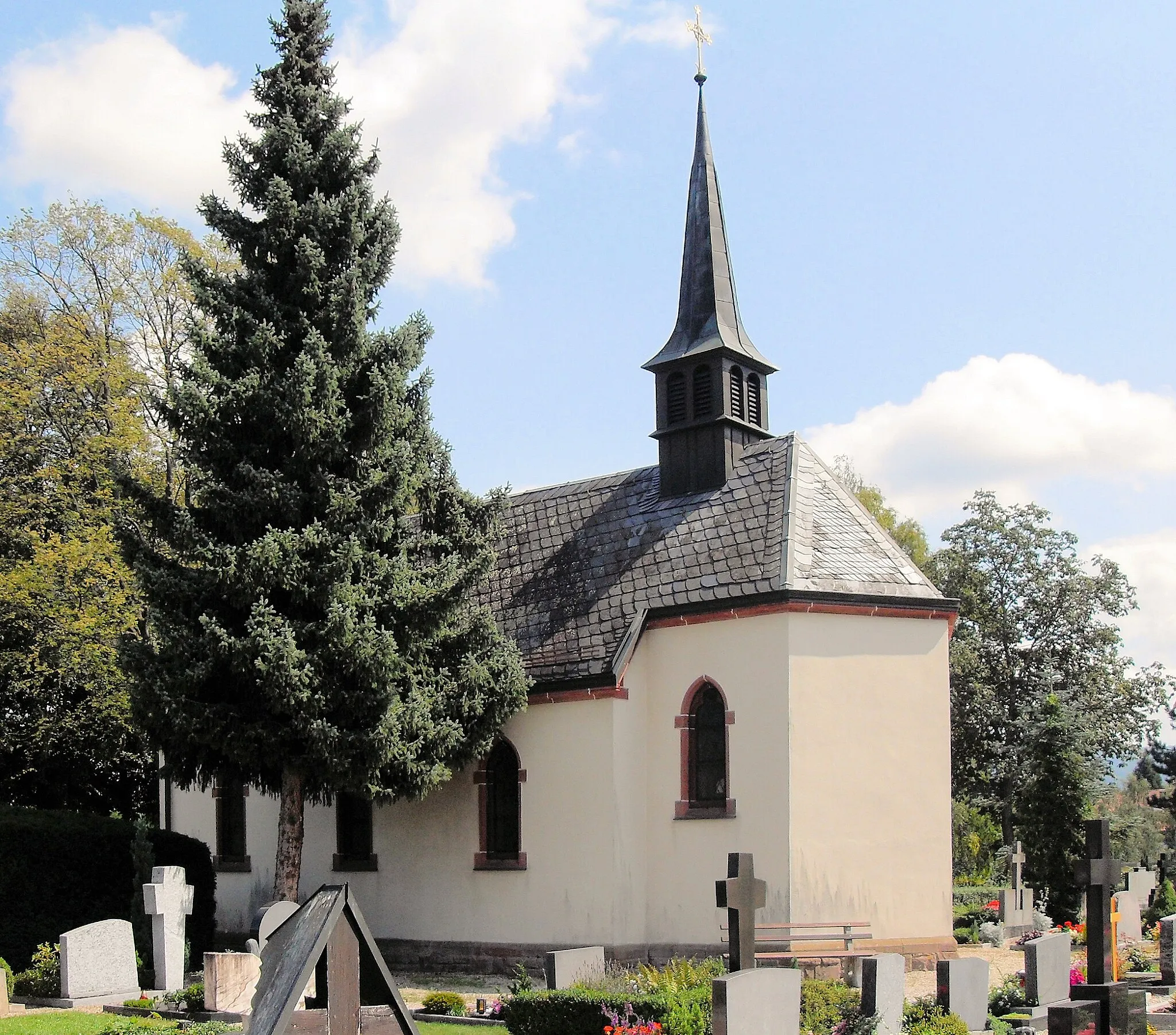 Photo showing: Friedhofskapelle in Bad Krozingen