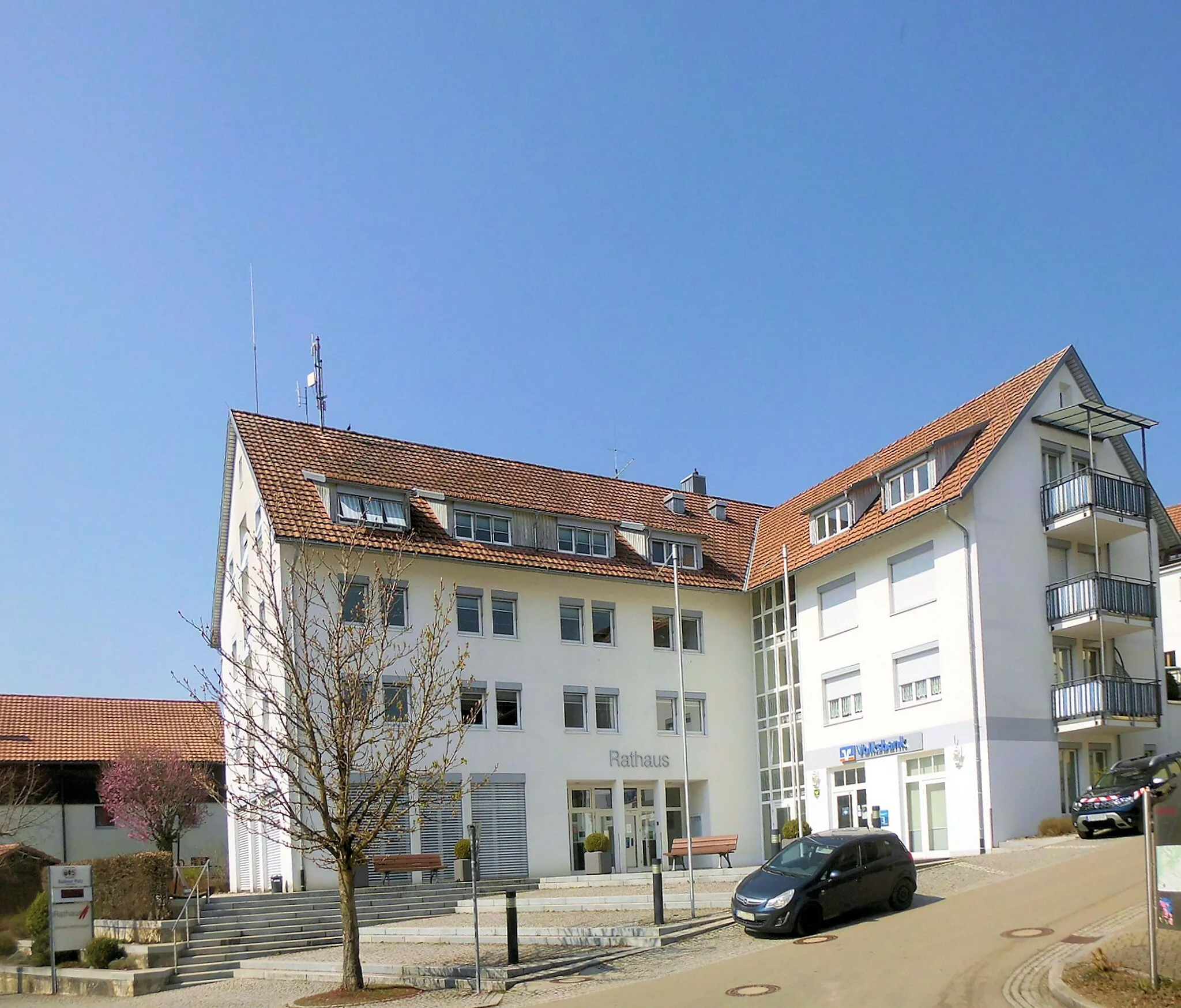 Photo showing: Rathaus der Gemeinde Weilheim (Baden)