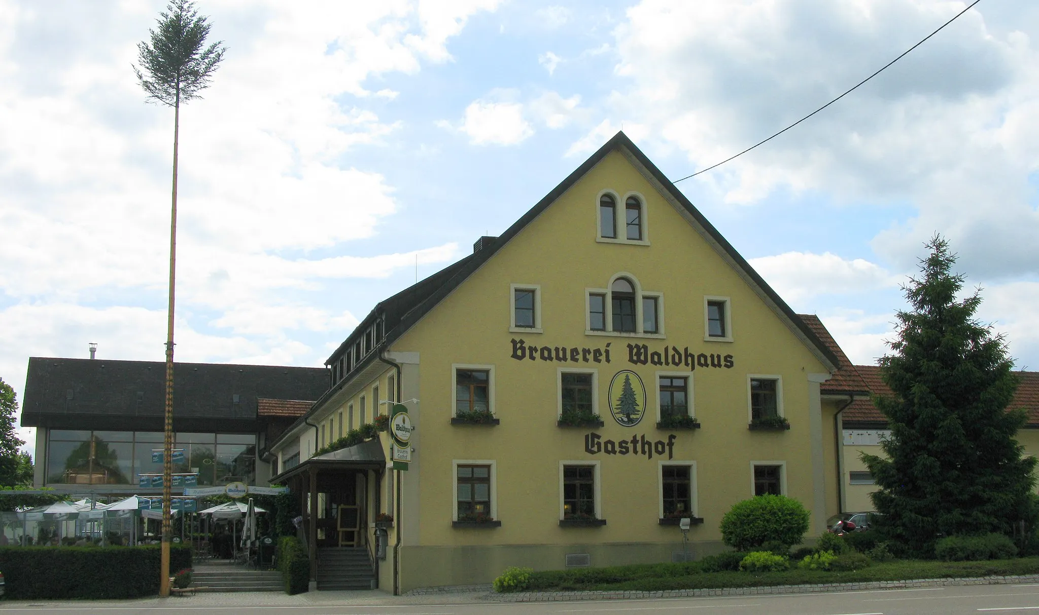 Photo showing: Privatbrauerei Waldhaus in Weilheim-Waldhaus