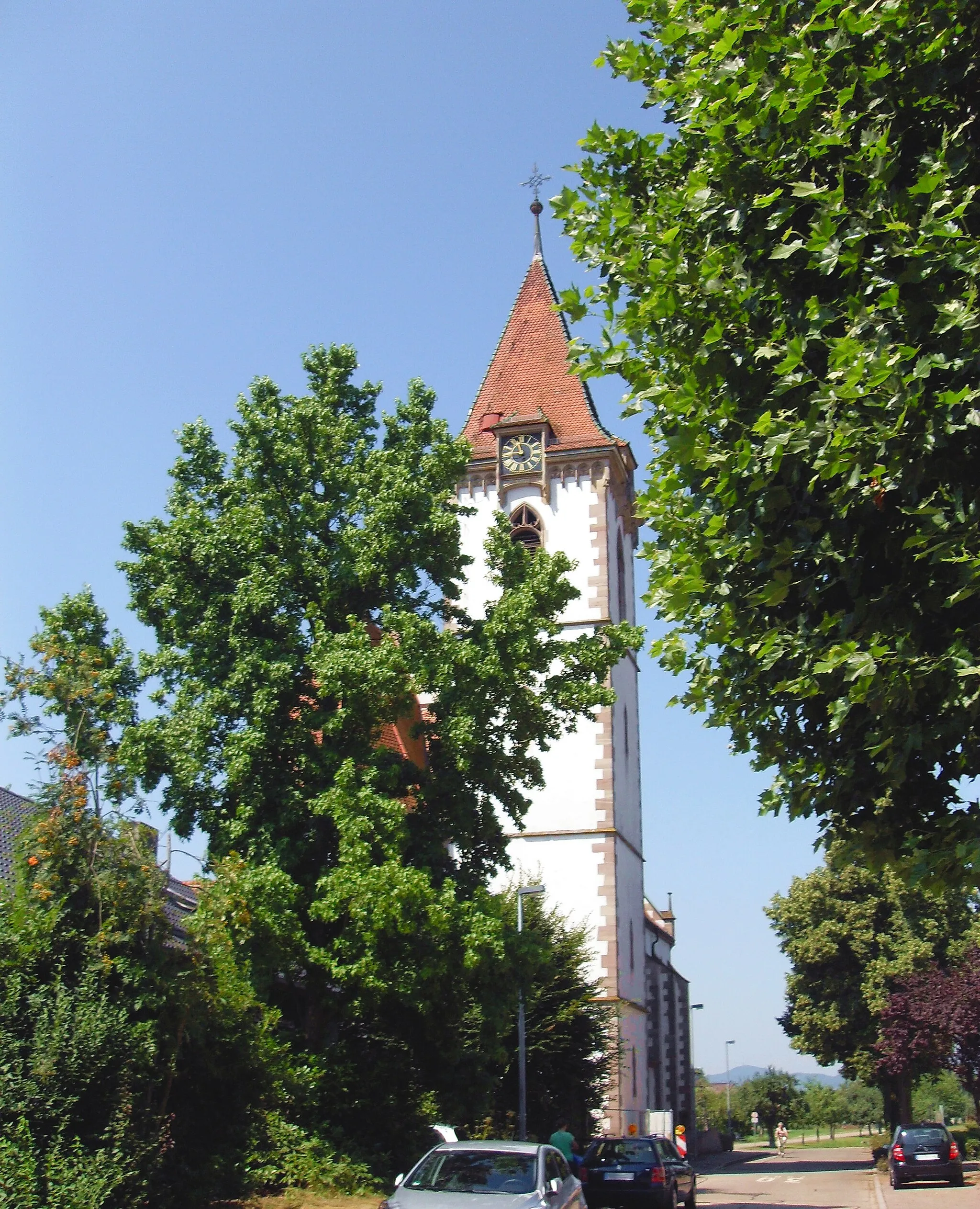 Photo showing: Turm der Kirche St. Felix und Regula in Reute