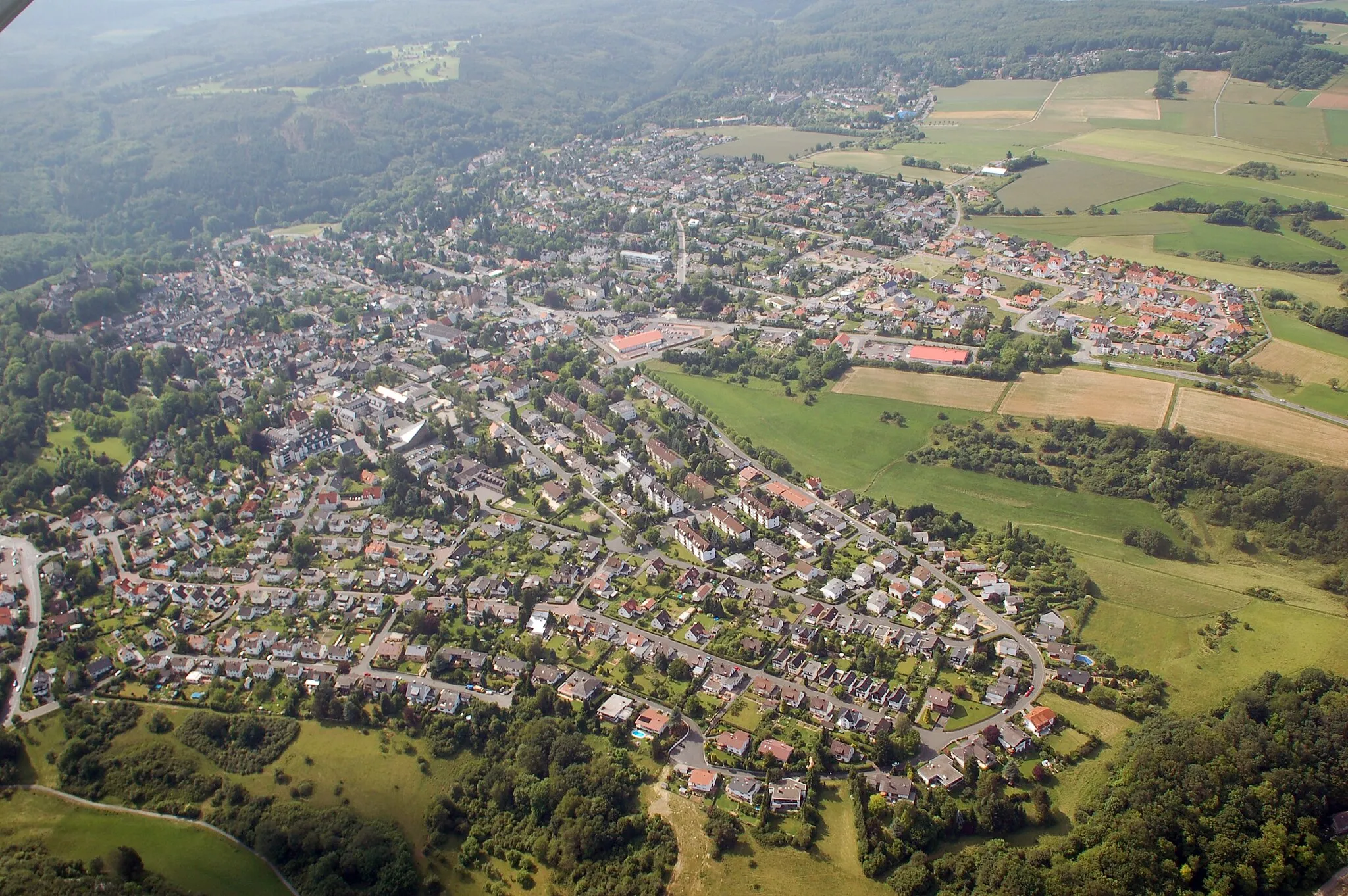 Photo showing: Aerial photograph of Braunfels, Hessen, Germany