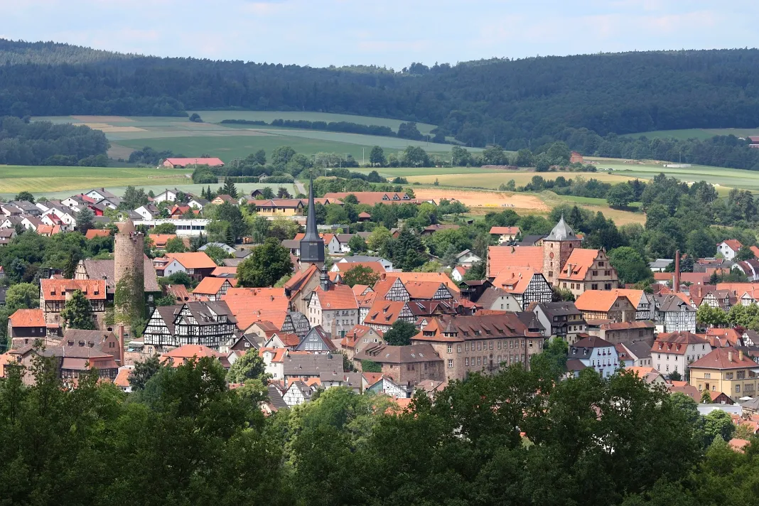 Photo showing: Schlitz (district Vogelsbergkreis), view of the historic city centre