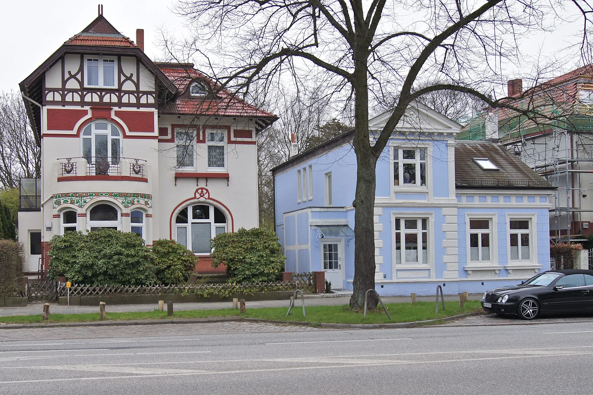 Photo showing: Villen, Borsteler Chaussee 188 und 190, Hamburg-Groß Borstel