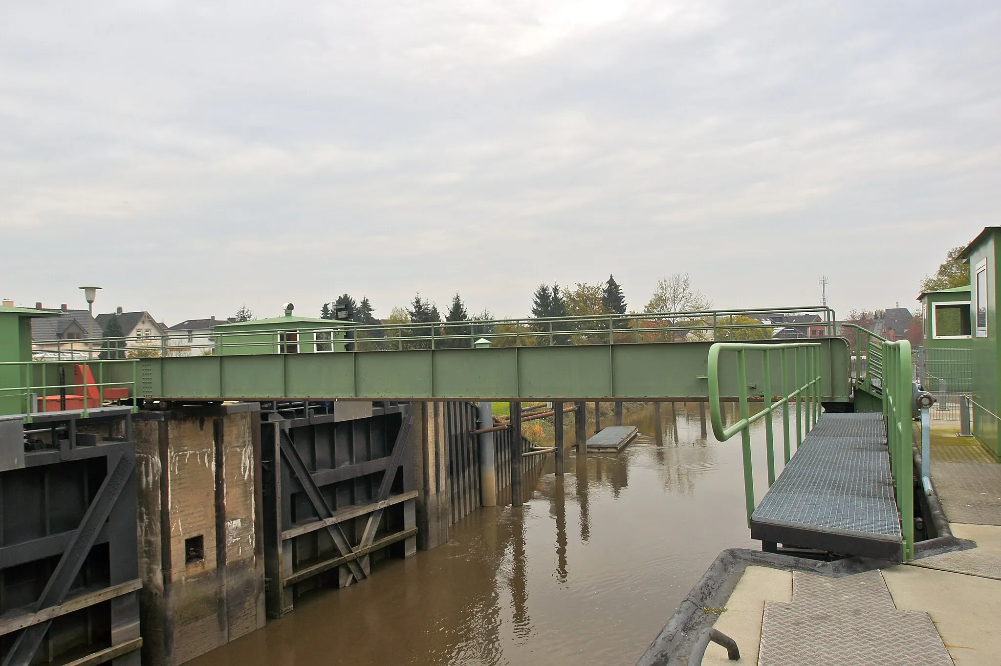 Photo showing: Cranzer Rollbrücke über die Este zwischen Hamburg-Cranz und Hamburg-Neuenfelde