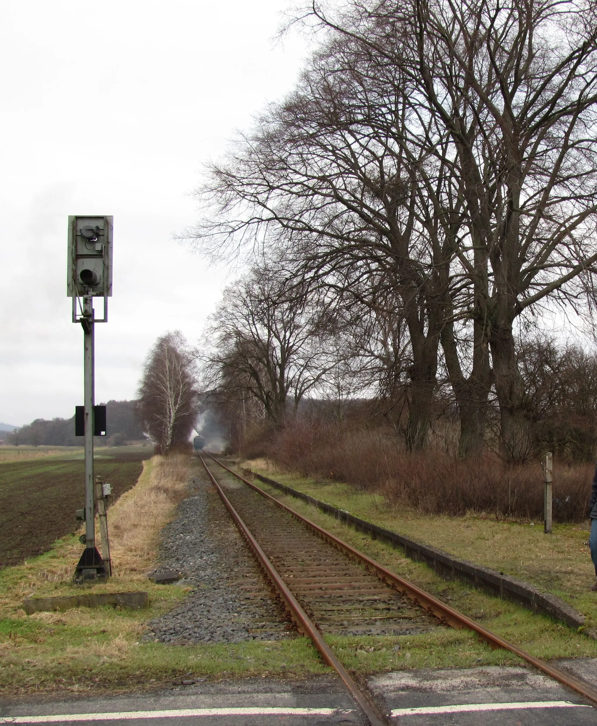 Photo showing: Former railway stopping place at Wohldenberg, village of Holle, Lower Saxony, Germany.