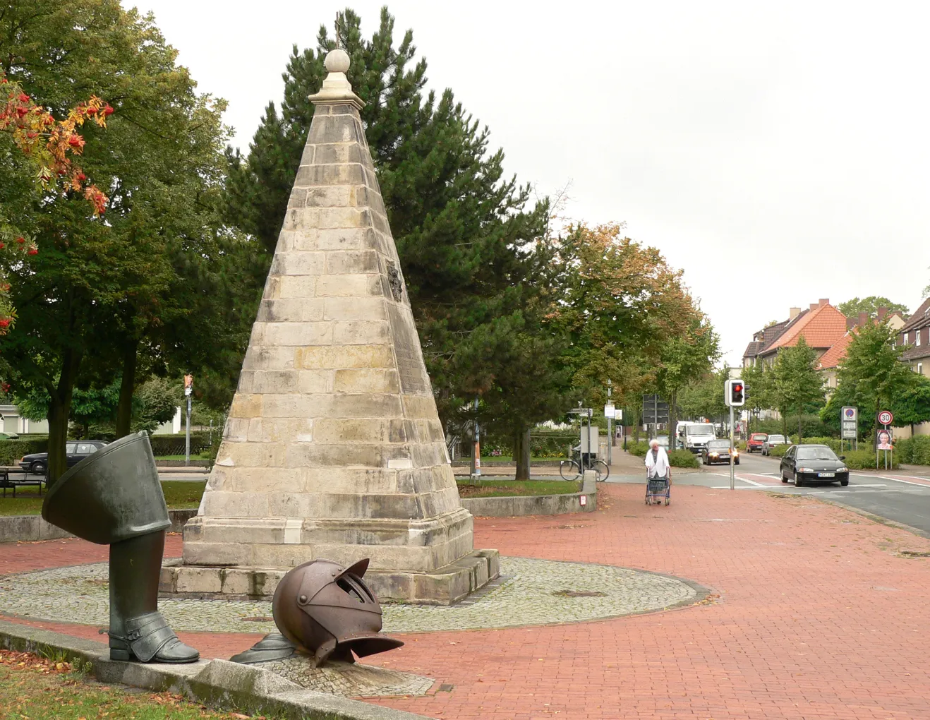 Photo showing: Obentraut Denkmal in Seelze Foto aufgenommen von Benutzer Benutzer:AxelHH, August 2006