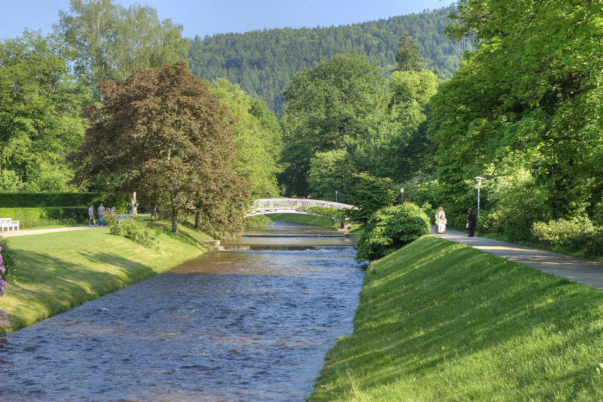 Photo showing: The river Oos in Baden-Baden.