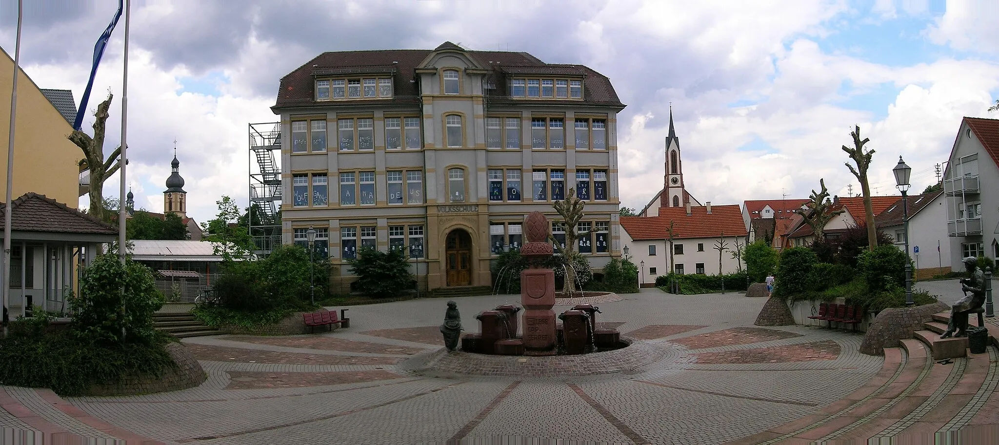 Photo showing: Ortskern von Sandhausen