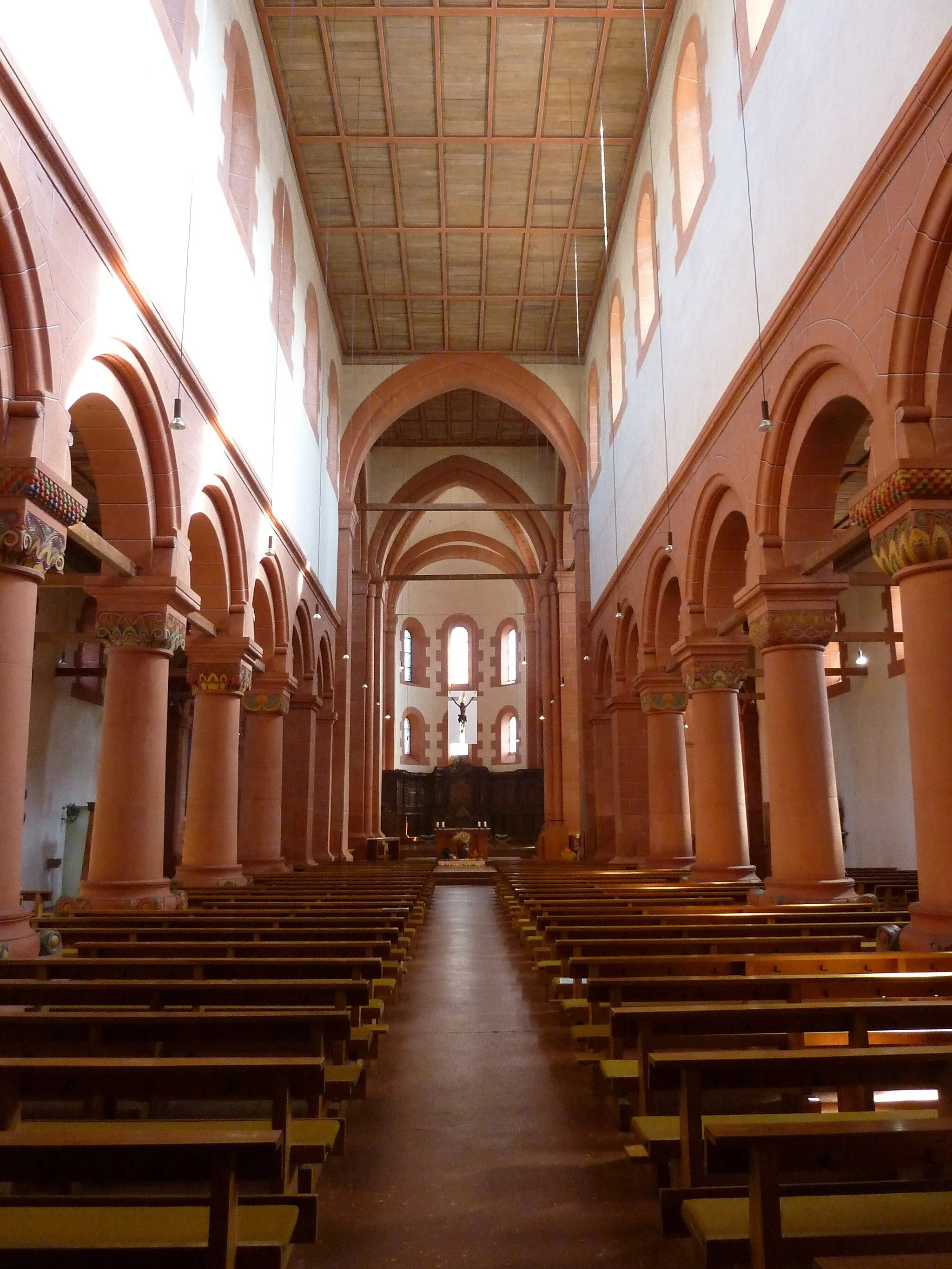 Photo showing: Blick zum Chor des Münsters Schwarzach.