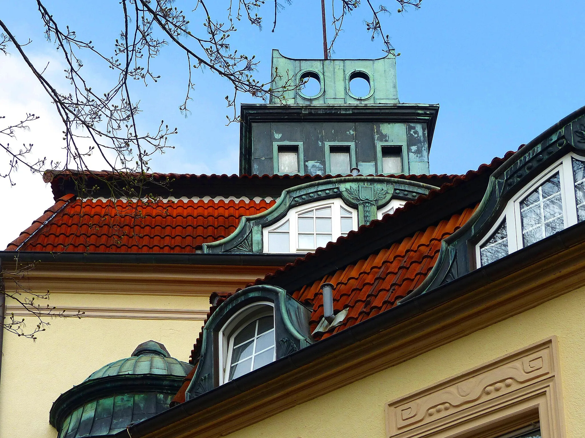 Photo showing: Kurhaus in Bad Salzschlirf (Detail)