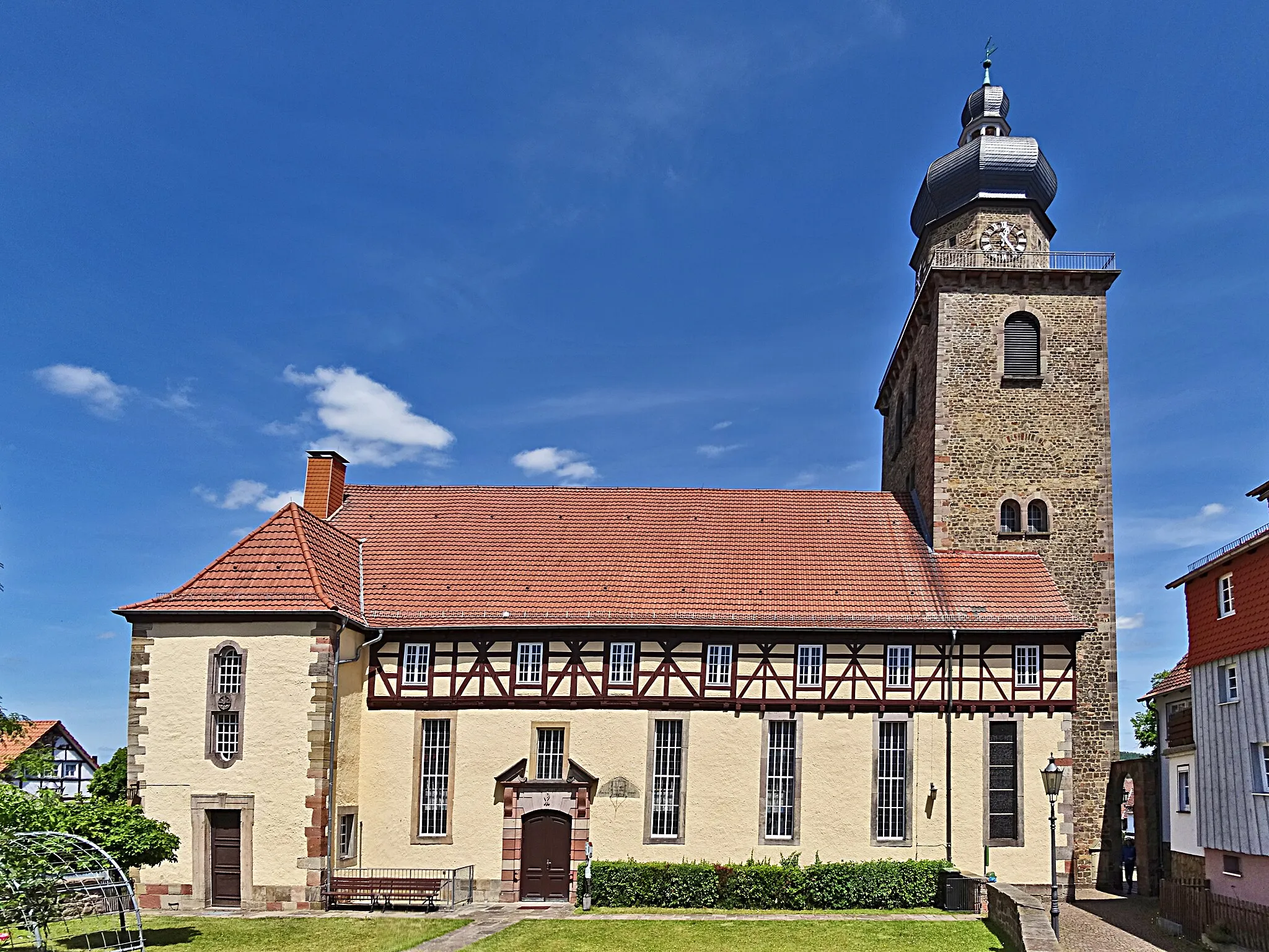 Photo showing: Auferstehungskirche Bebra von Süden