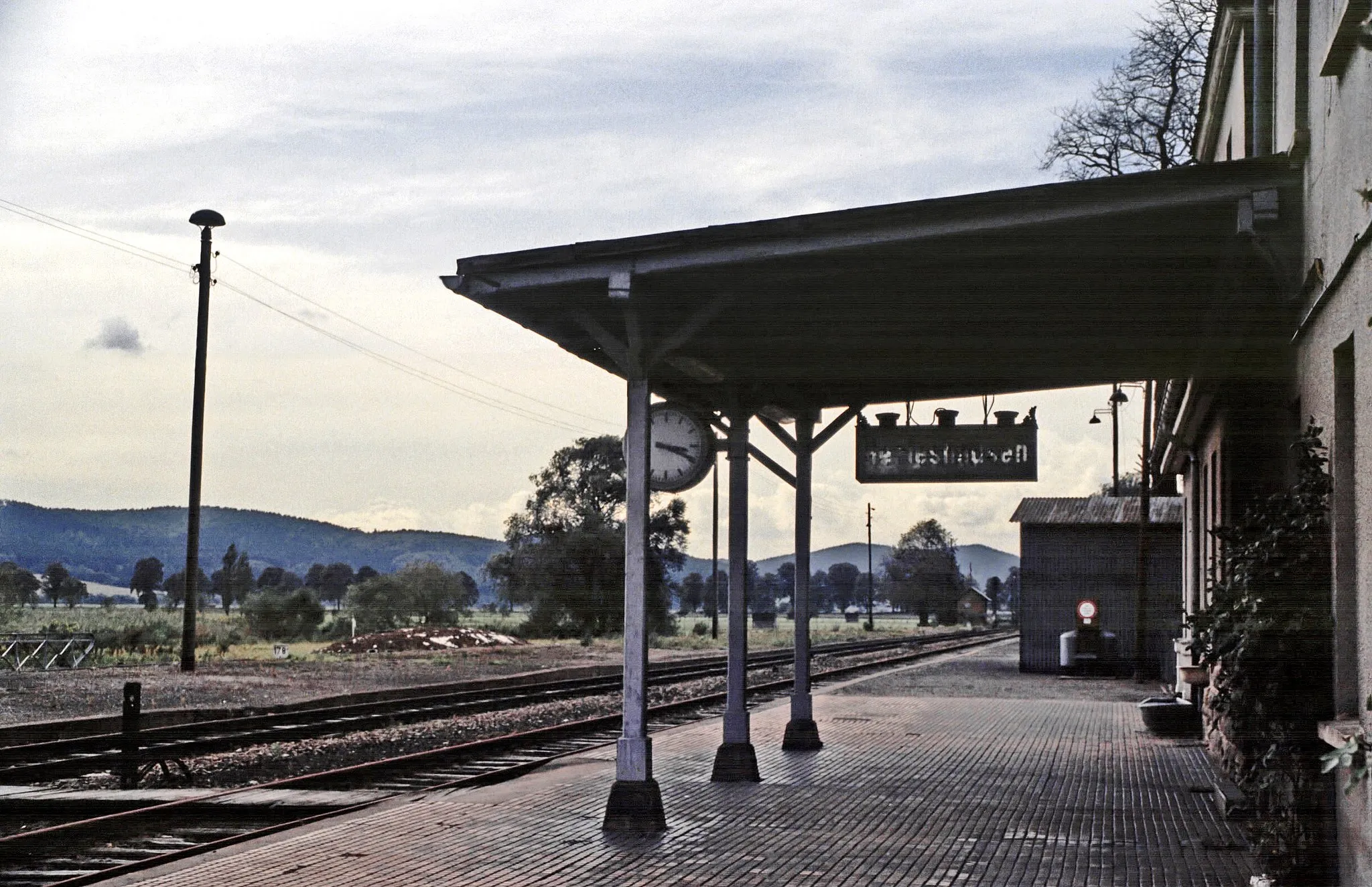 Photo showing: Herleshausen zu Reichsbahn-Zeiten - 1983