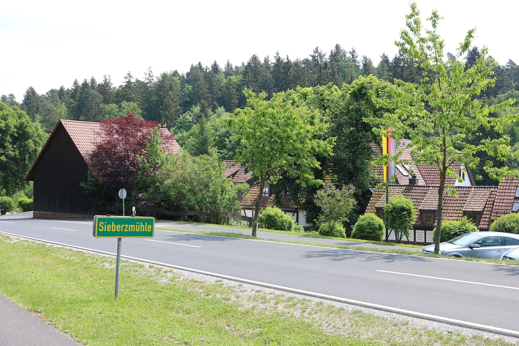 Photo showing: Der Weiler Sieberzmühle bei Hosenfeld