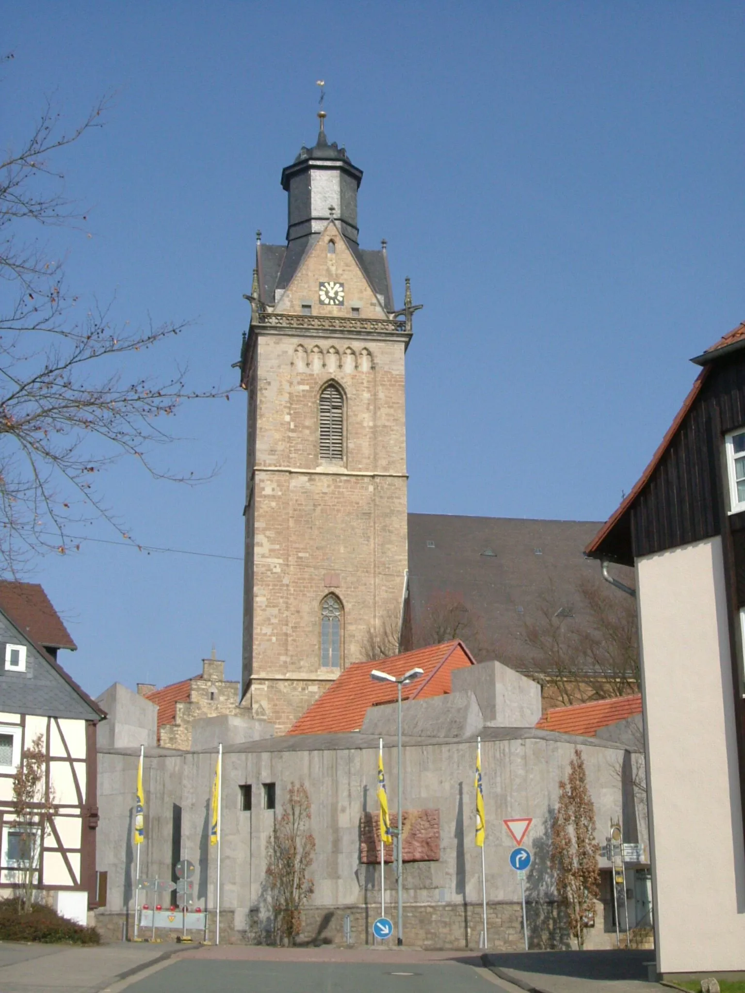 Photo showing: Korbach, Germany. Kiliankirche