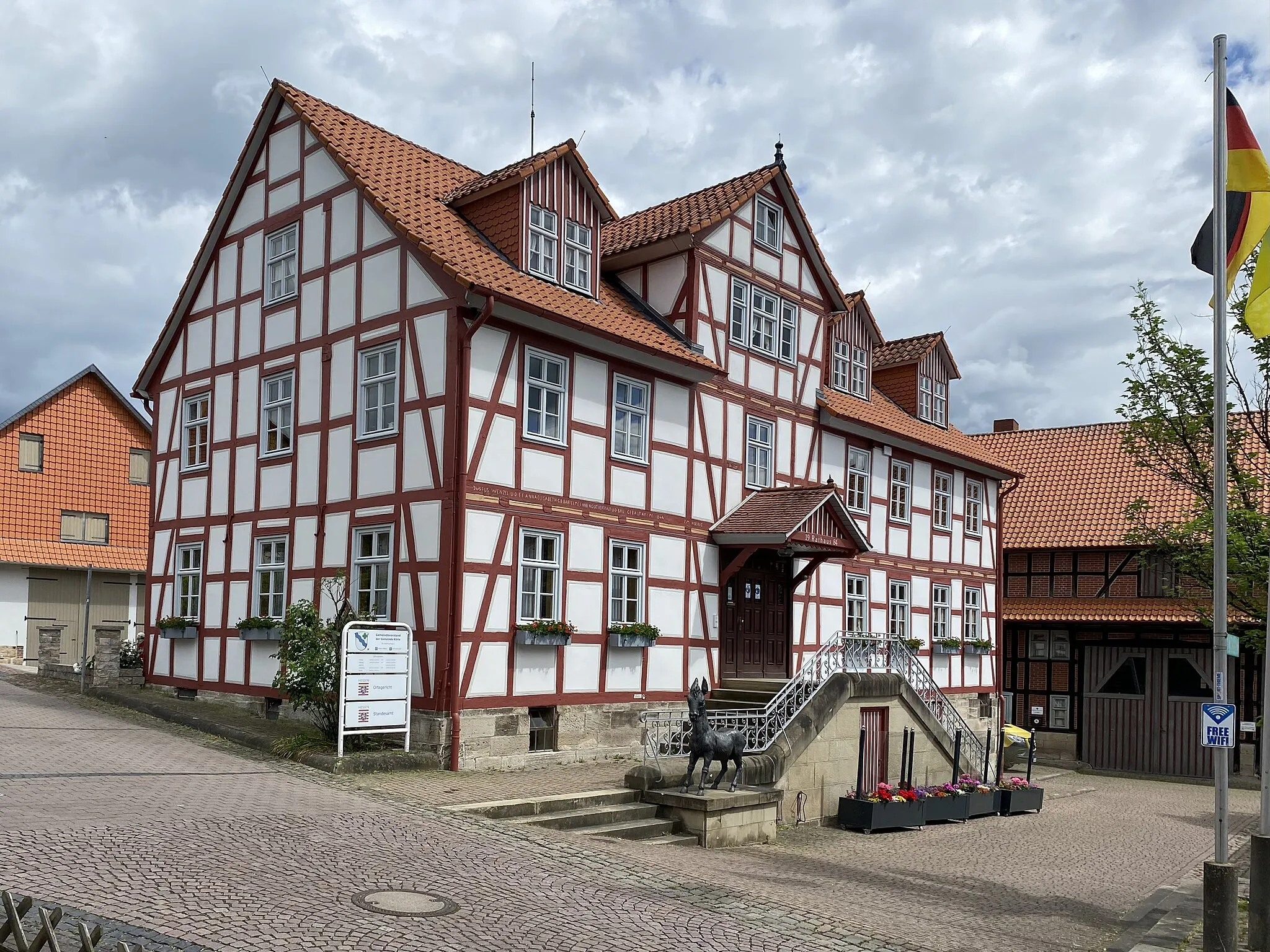 Photo showing: Rathaus von Körle, Hessen