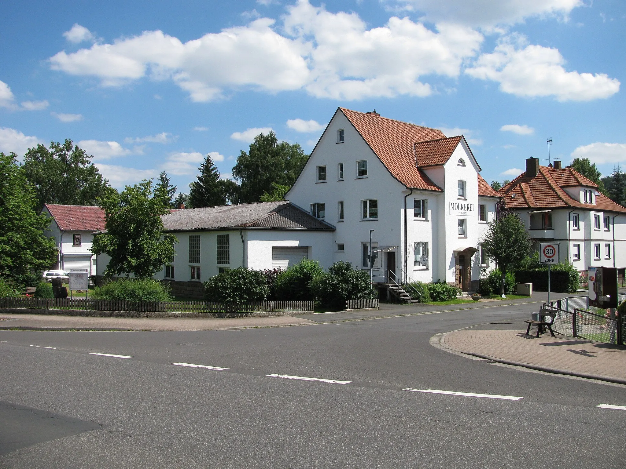 Photo showing: die ehemalige Molkerei von Oberaula, Bahnhofstraße 21