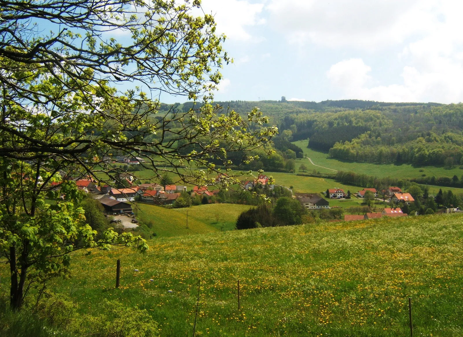 Photo showing: Abtsroda, Ortsteil von de:Poppenhausen (Wasserkuppe) in der hessischen Rhön