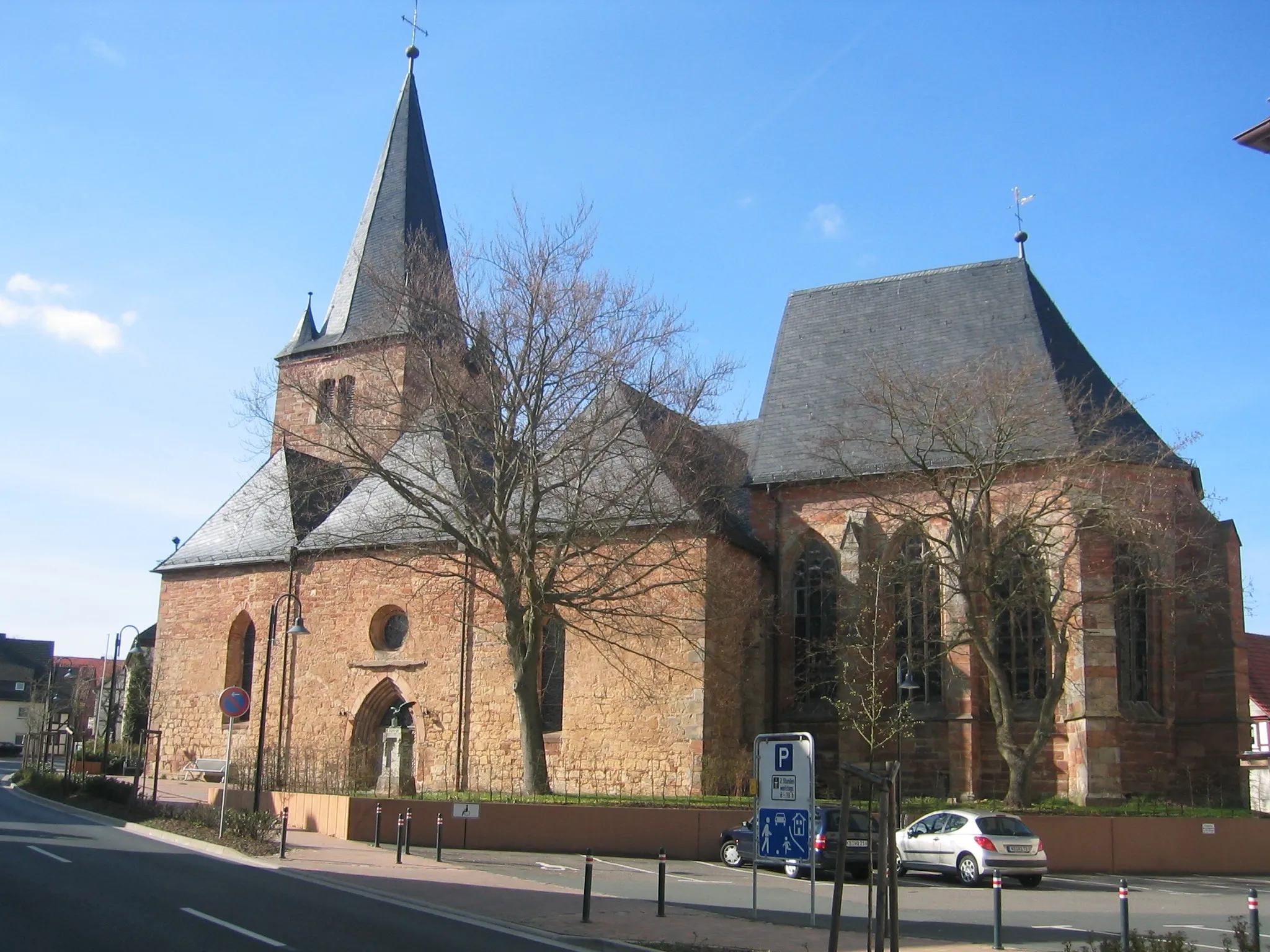 Photo showing: St. Nikolaus church in de:Sachsenhausen (Waldeck)