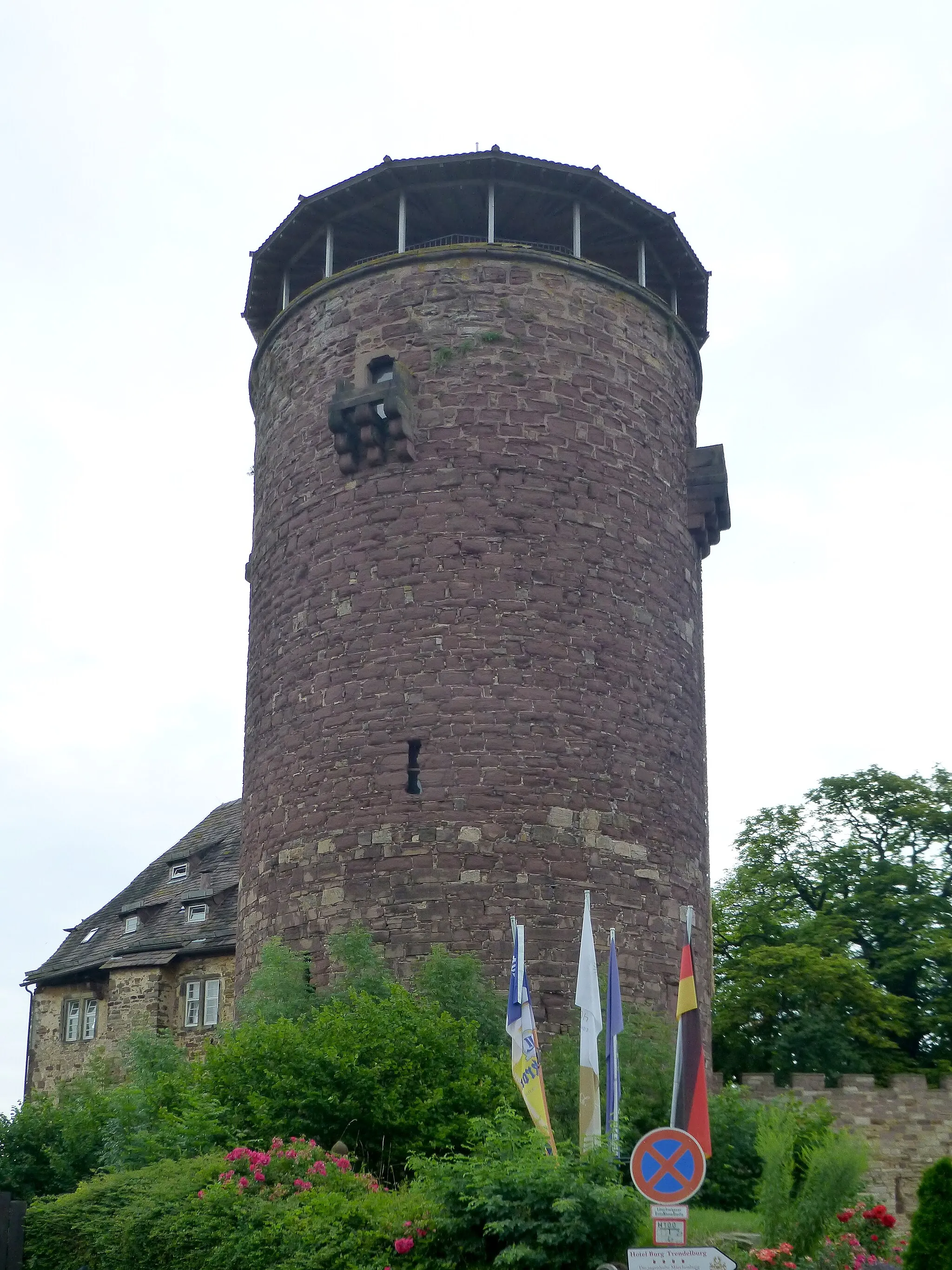 Photo showing: Burg Trendelburg mit dem mächtigen Bergfried