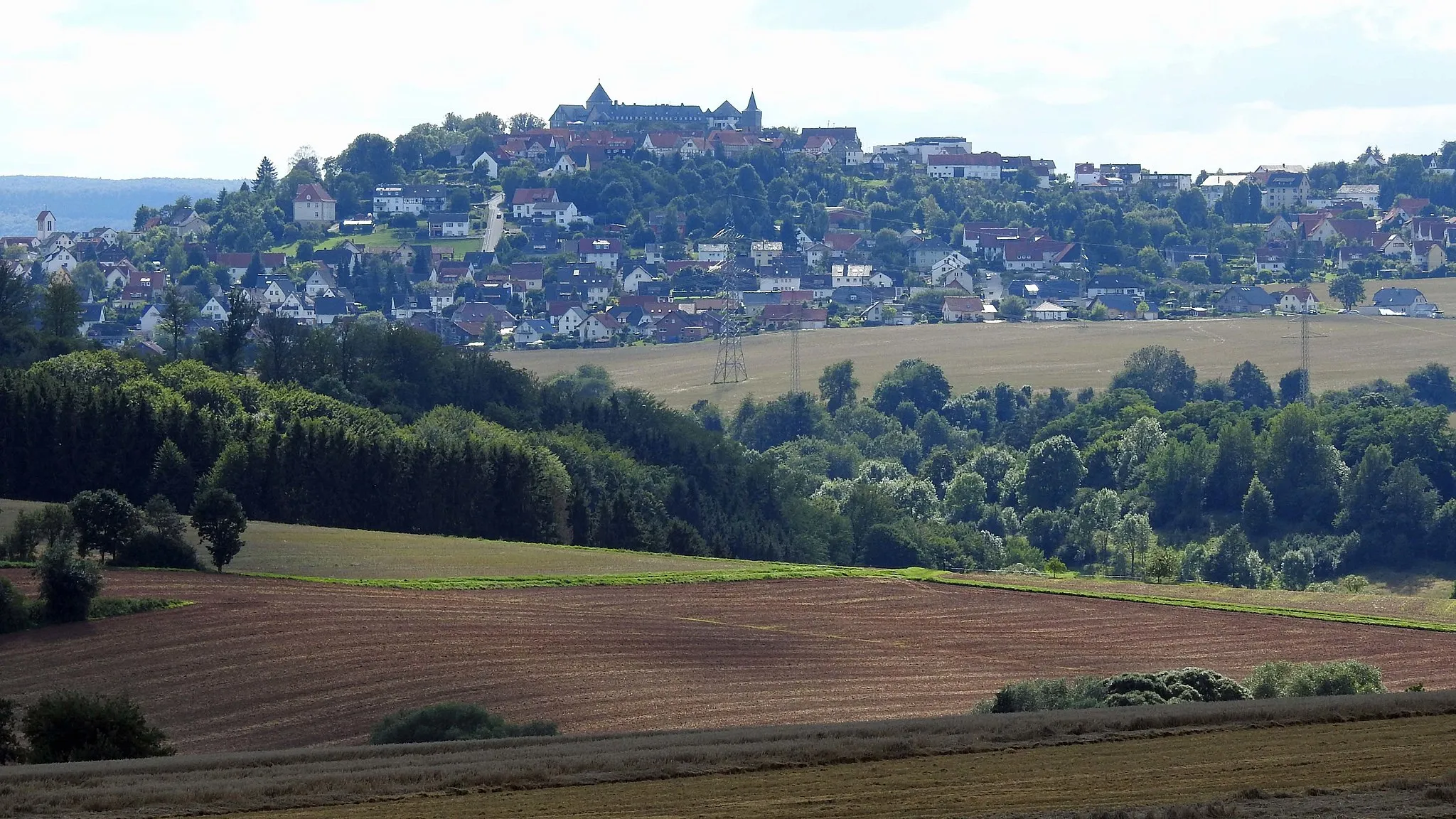 Photo showing: Waldeck mit dem Schloss Waldeck von Nordosten