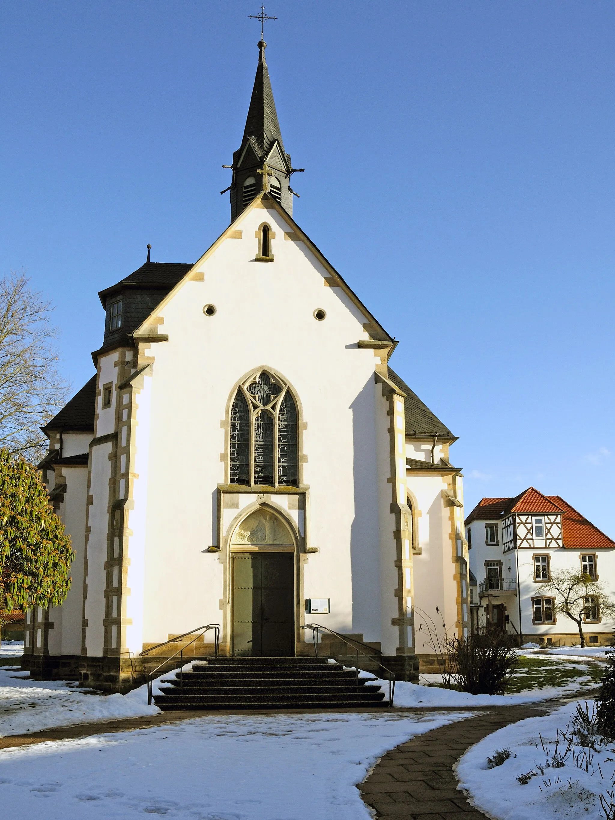 Photo showing: Kath. Stadtkirche Wanfried - Blick aus West