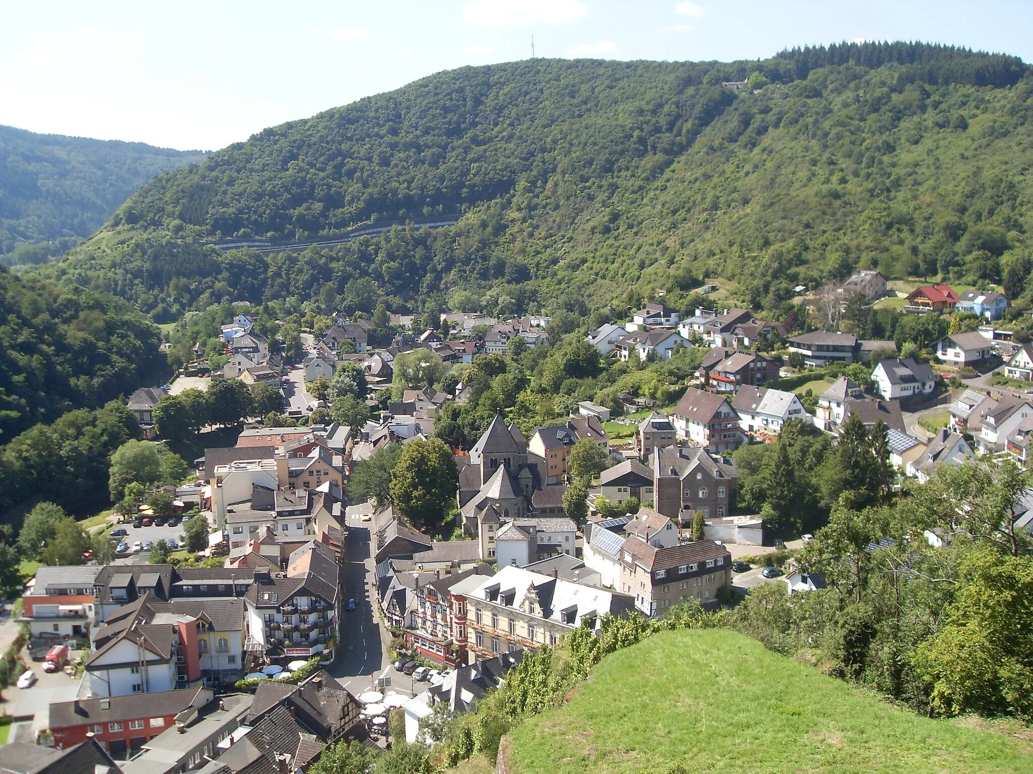 Photo showing: View of Altenahr from Are Castle.