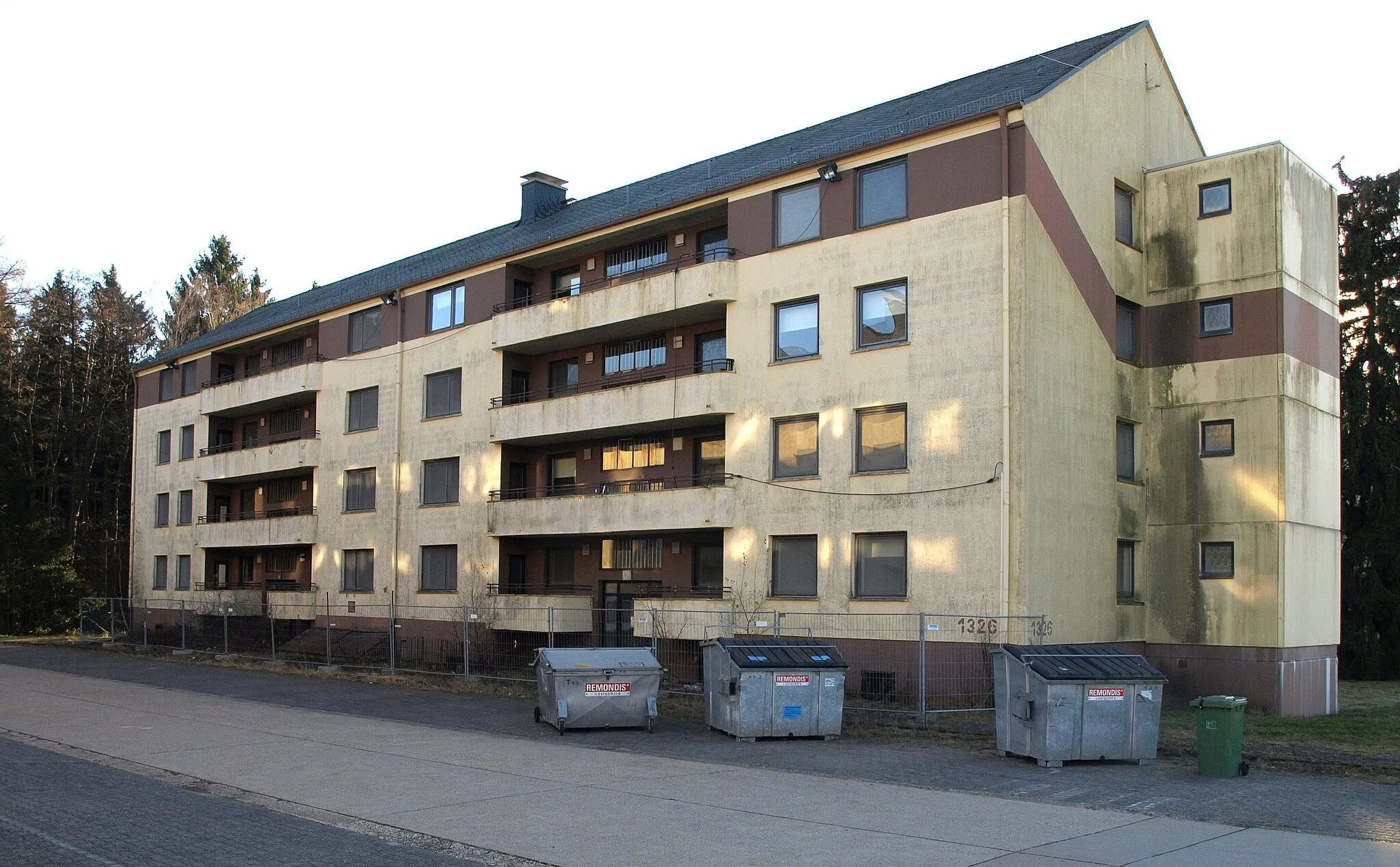 Photo showing: Family Housing der USAF Büchenbeuren / Airport Hahn