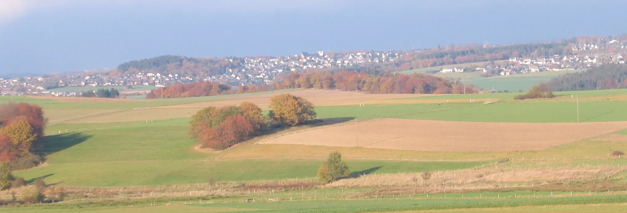 Photo showing: Emmelshausen im Hunsrück aus Richtung Westen