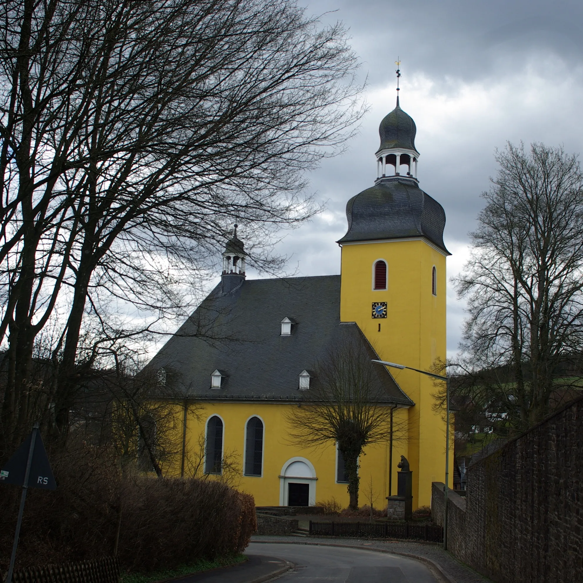 Photo showing: St. Sebastianus Church in Friesenhagen, District of Altenkirchen