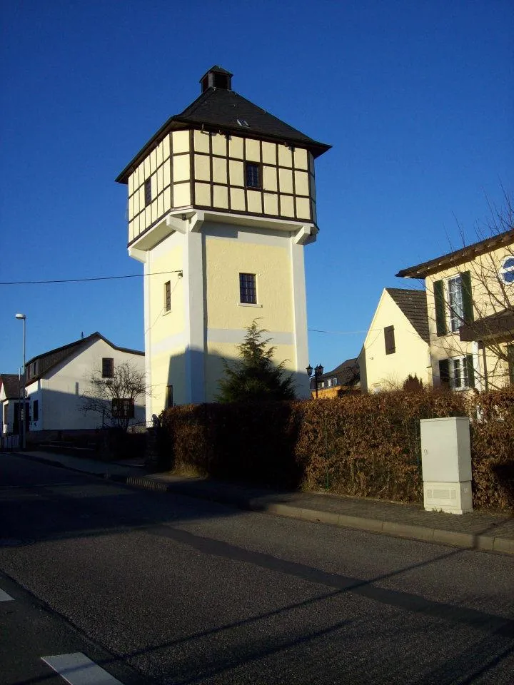 Photo showing: The famous Grossmaischeid Wasserturm