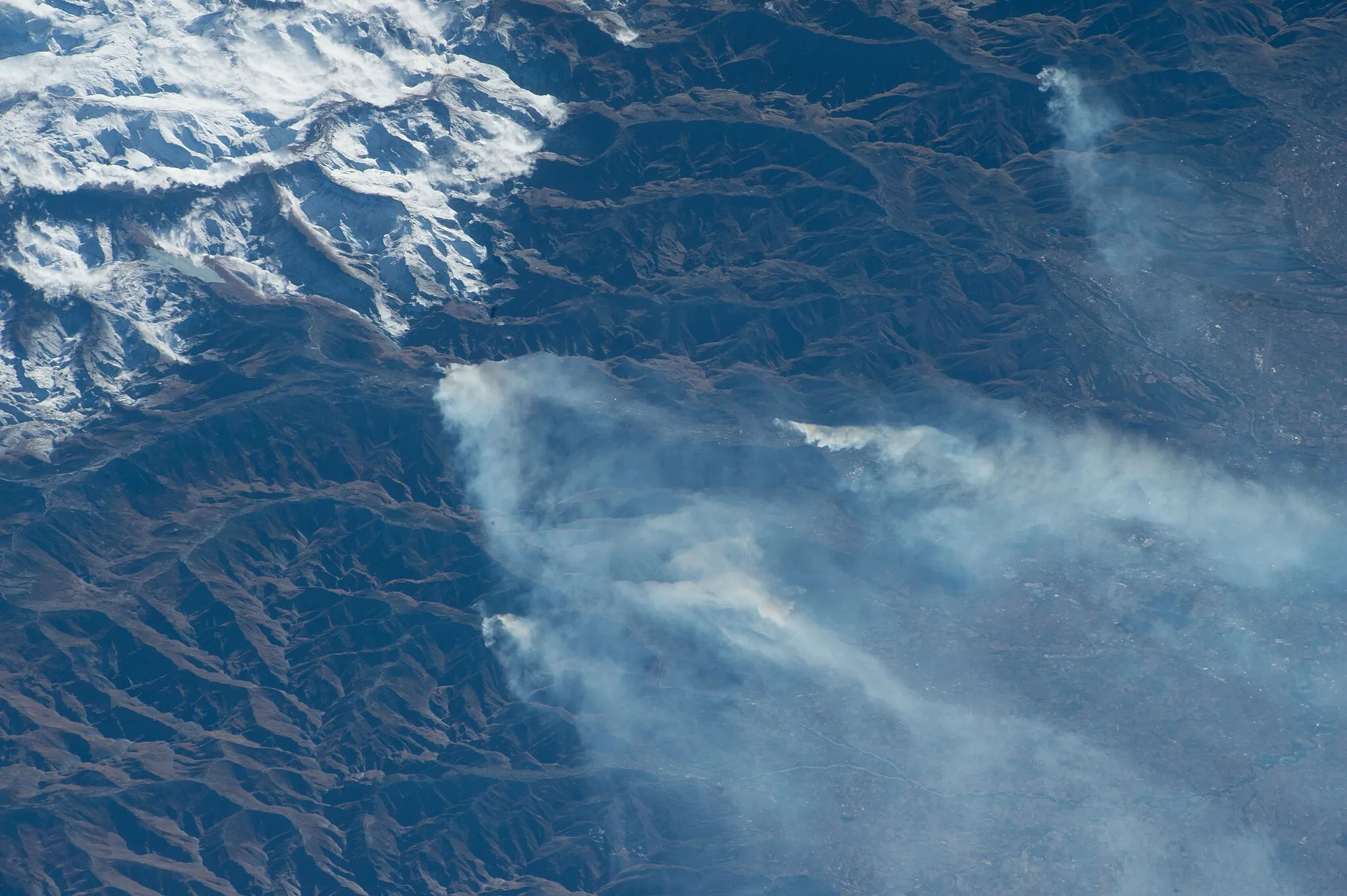 Photo showing: View of Italy taken during ISS Expedition 53.