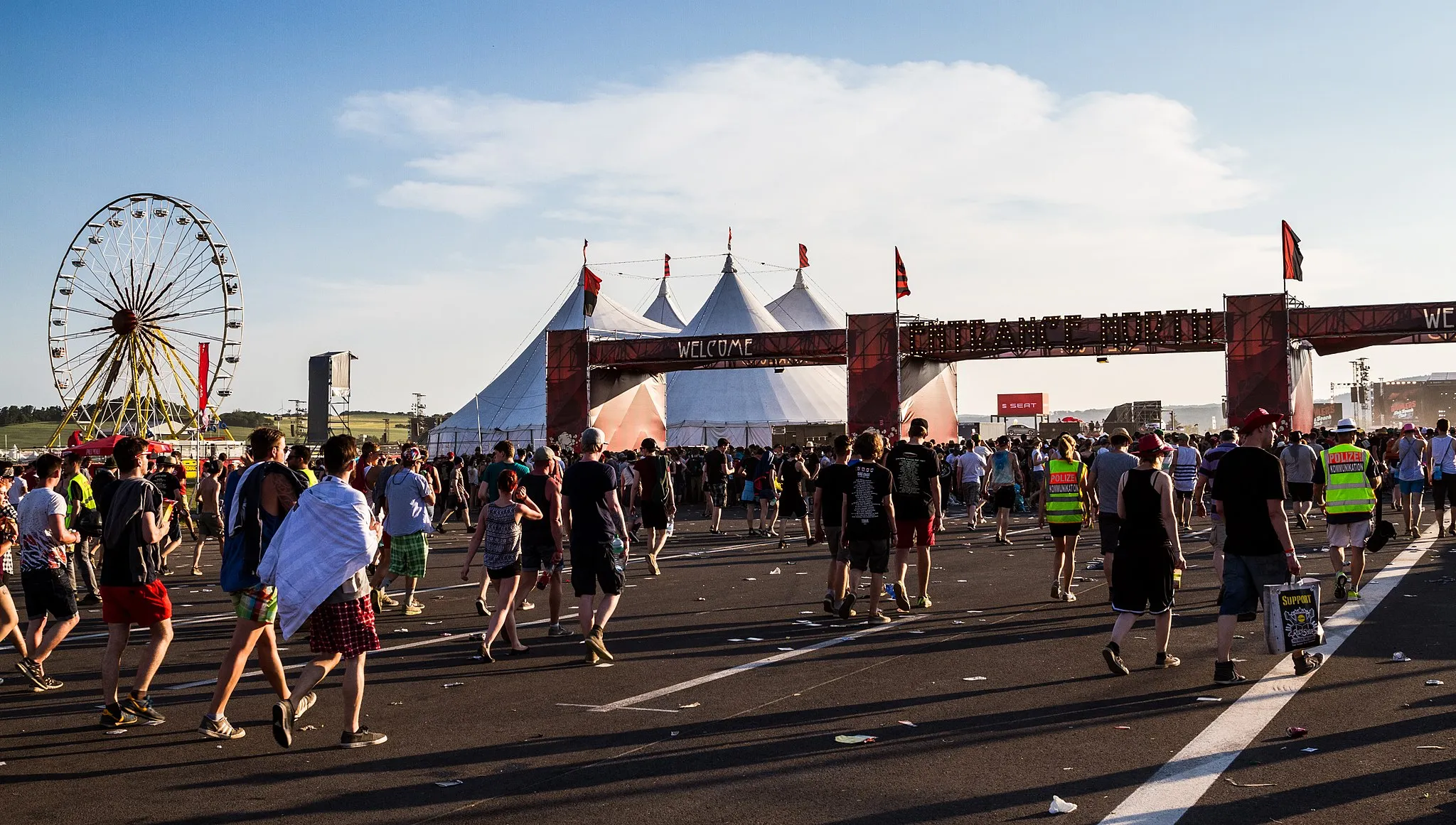 Photo showing: Festival area - Rock am Ring 2015