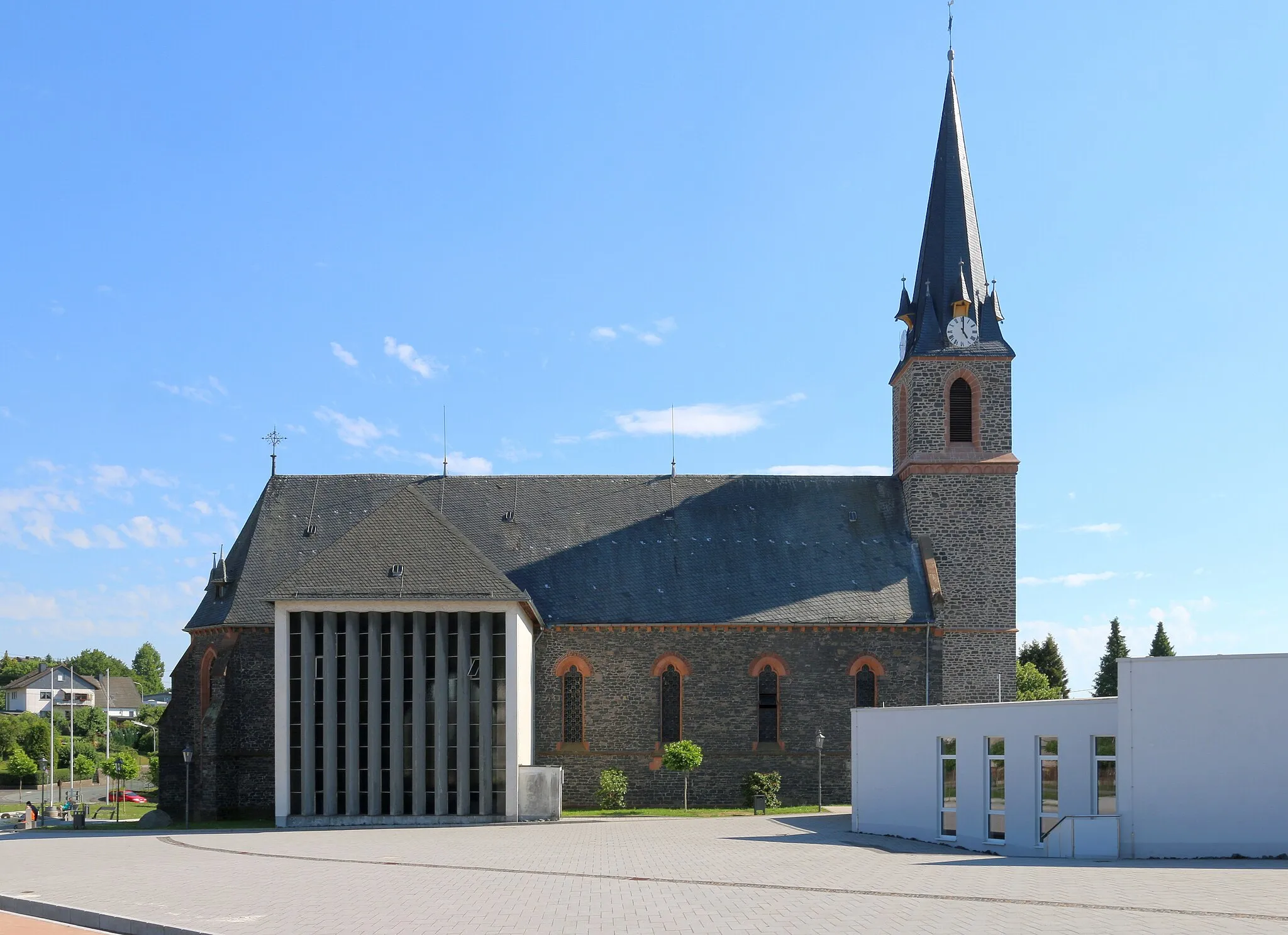 Photo showing: Rennerod, Westerwaldkreis: Katholische Pfarrkirche St. Hubertus