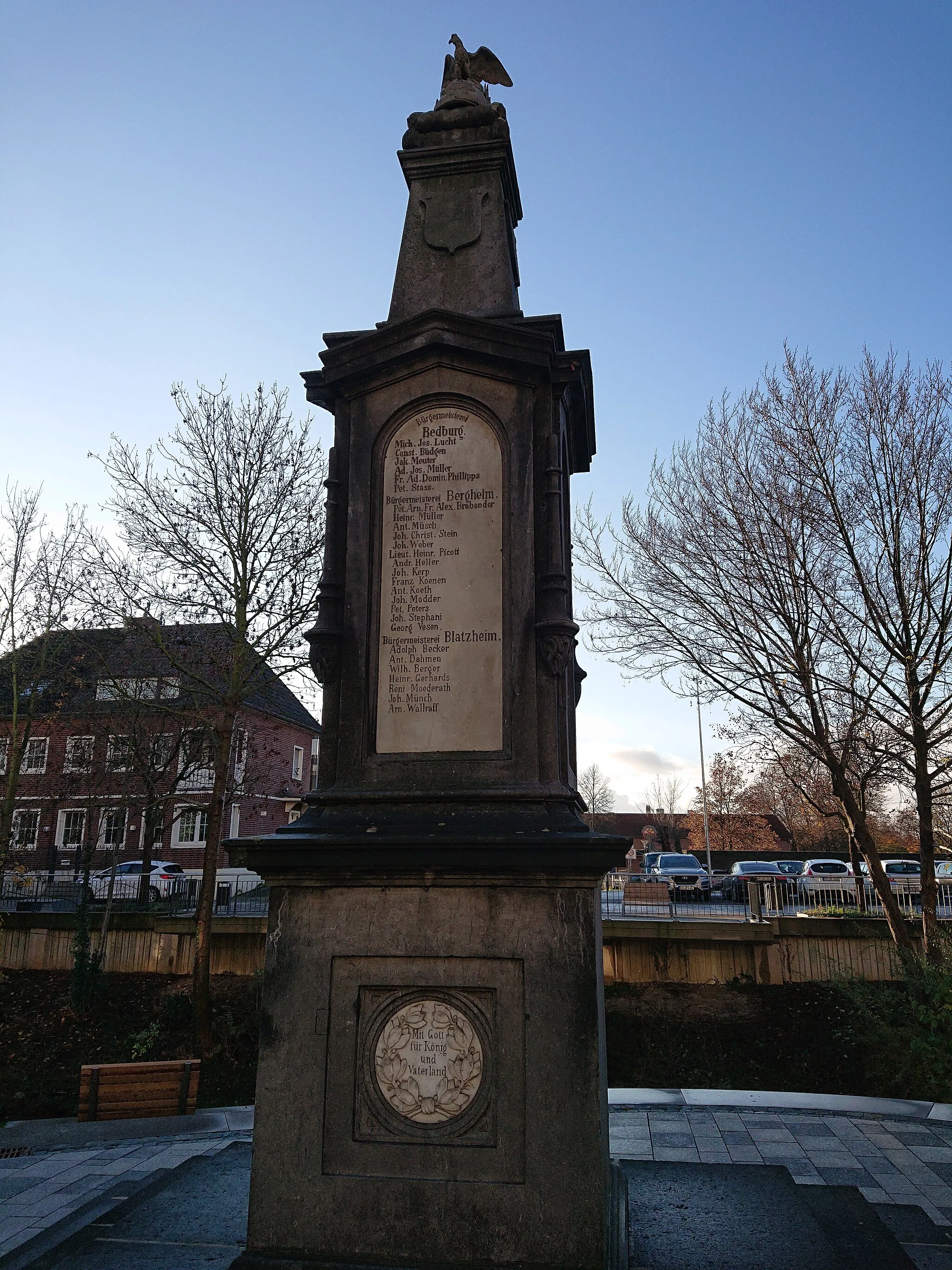 Photo showing: Bürgermeistersäule in Bergheim