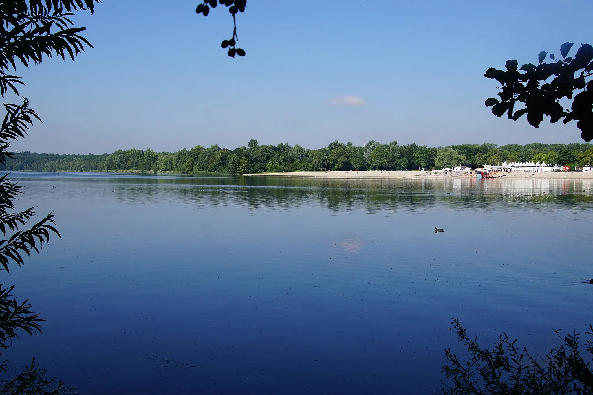 Photo showing: Otto-Maigler-See mit Strandbad