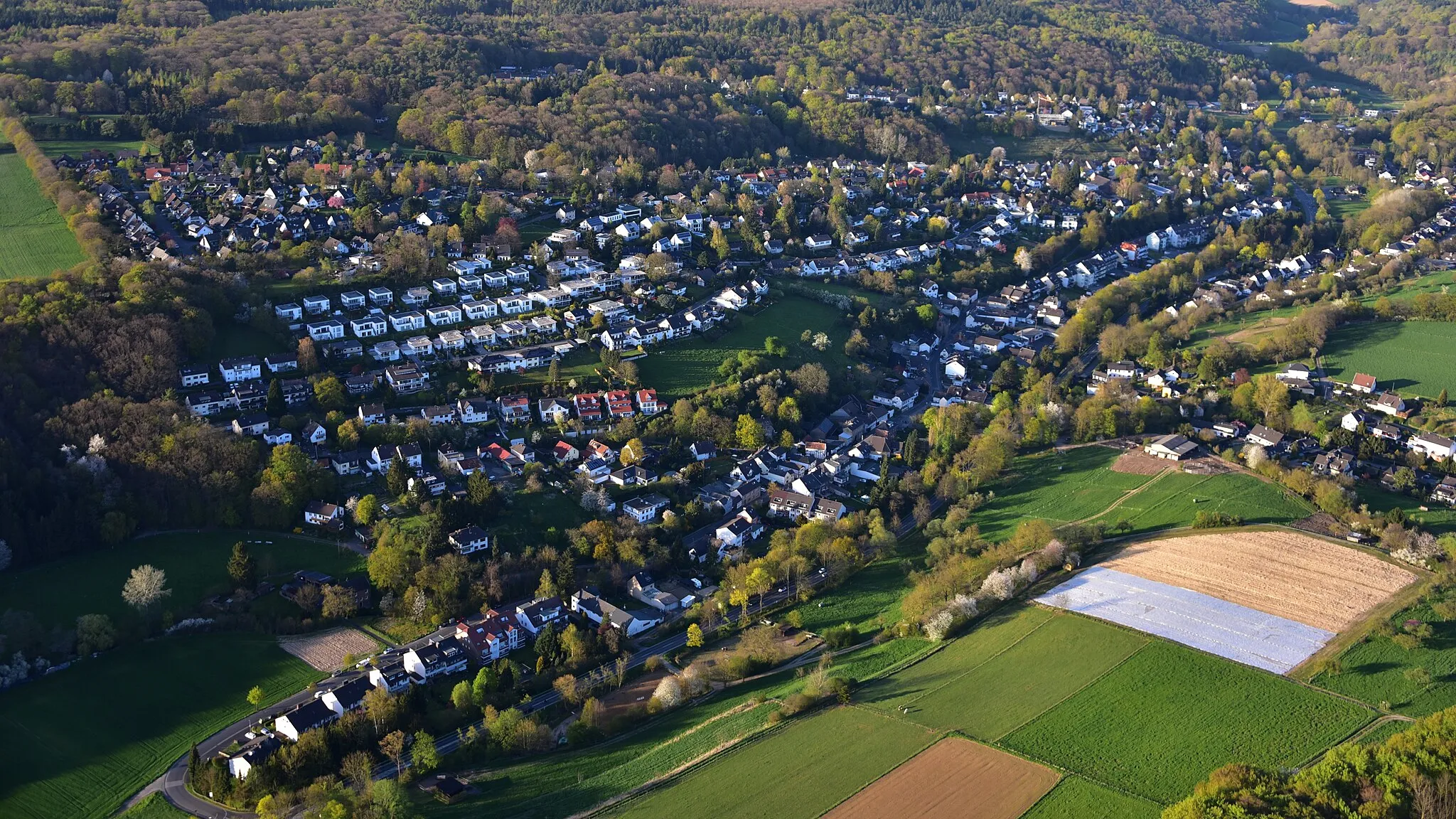 Photo showing: Pech (Wachtberg), Luftaufnahme (2016)