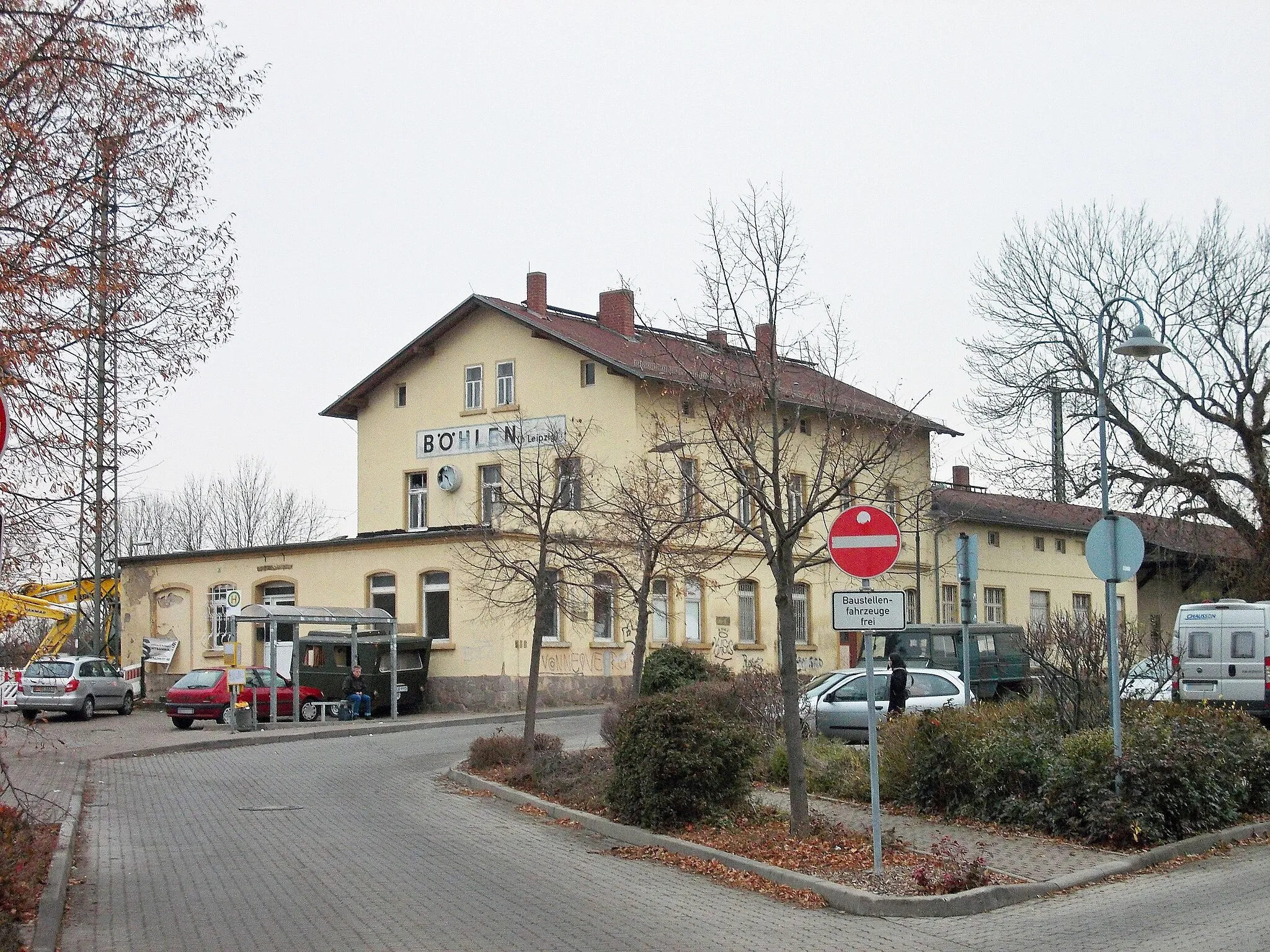 Photo showing: Böhlen train station (Leipzig district, Saxony)