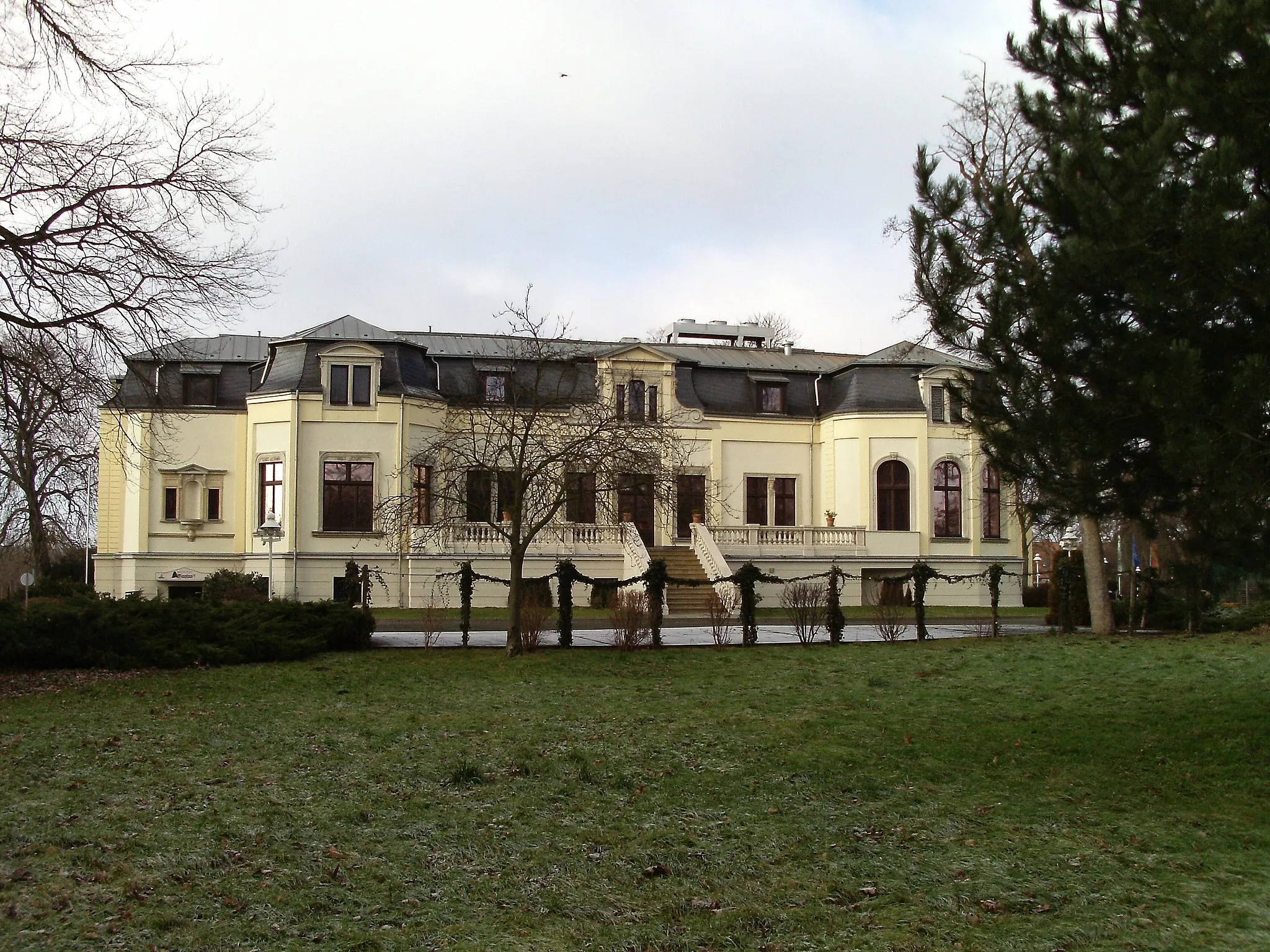 Photo showing: New Breitenfeld manor house (Leipzig, Saxony), east side