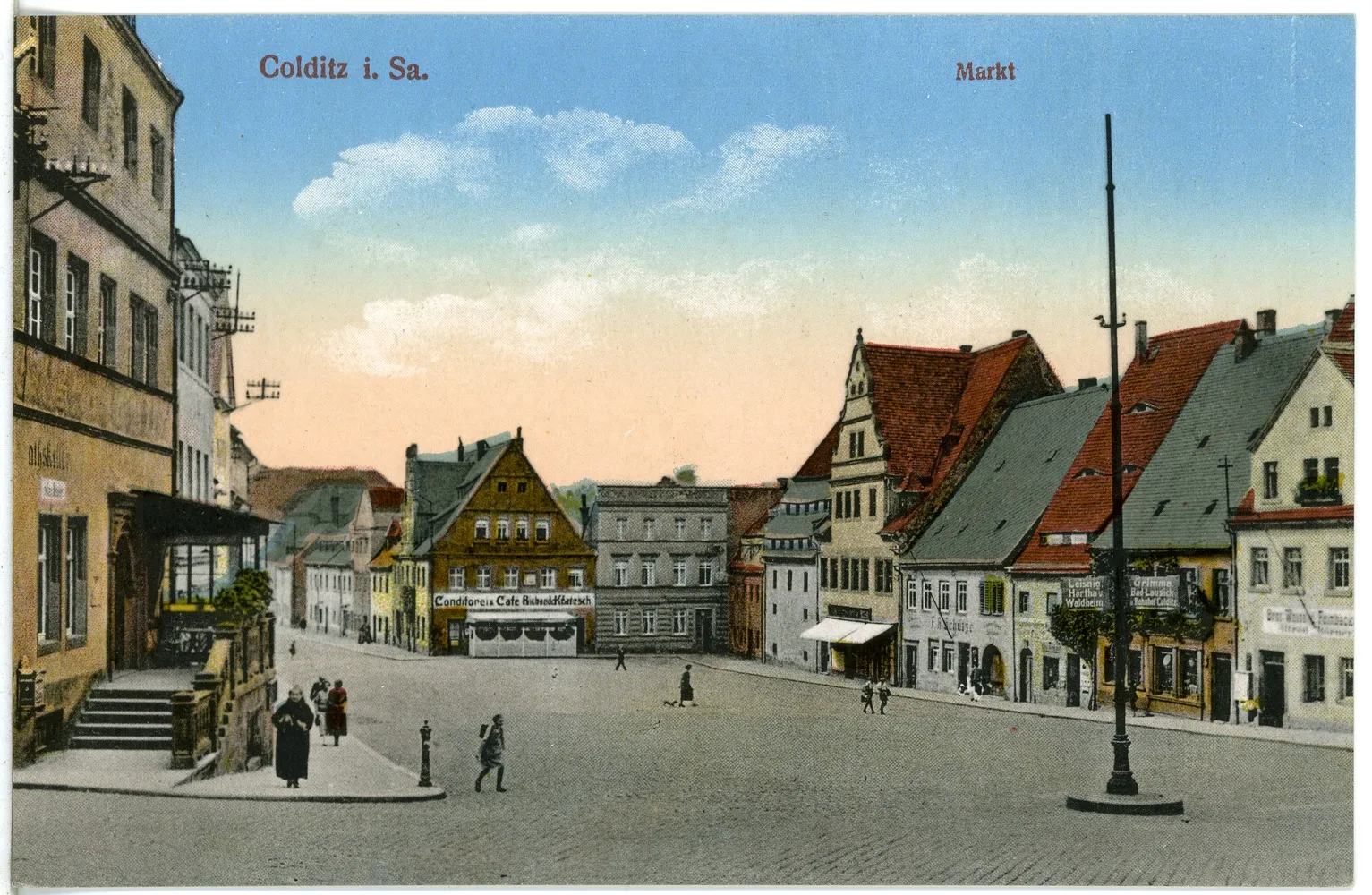Photo showing: Colditz; Markt