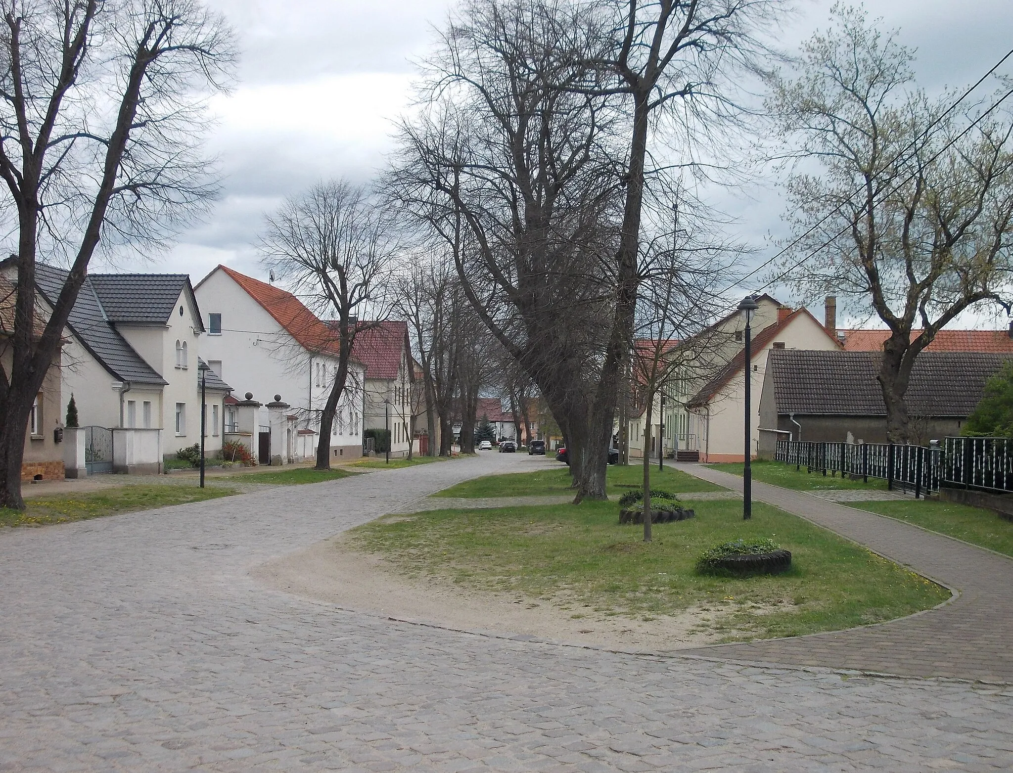 Photo showing: Dorfallee in Elsnig (Nordsachsen district, Saxony)